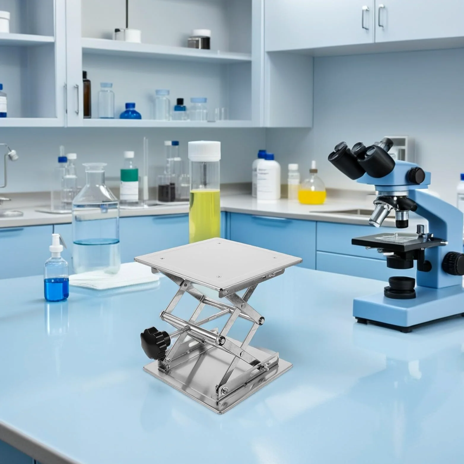 Soporte De Gato Para Plataforma Elevadora De Laboratorio Soporte De Mesa Extensible Elevador De Mesa
