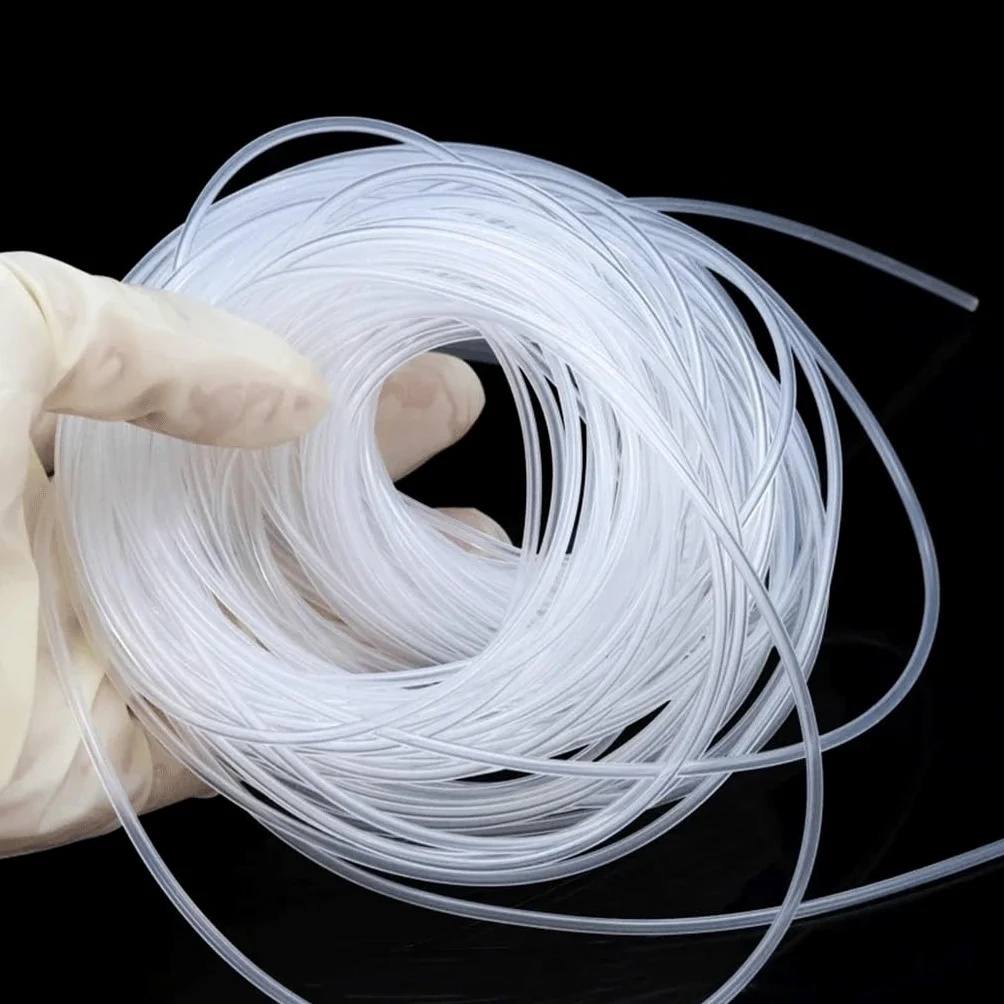 Tubo de goma de silicona flexible transparente, manguera de silicona de 10 m, varios tamaños para riego por goteo, fontanería, acuario (diámetro interior de 2,5 mm x 4 mm de diámetro exterior)