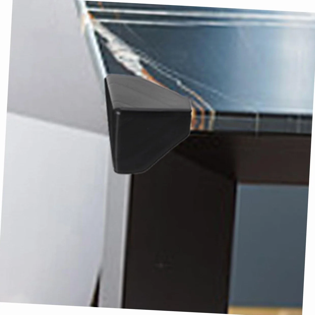 PRETYZOOM Protectores de Esquinas de Plástico Negro 100 Piezas para Cajas y Muebles