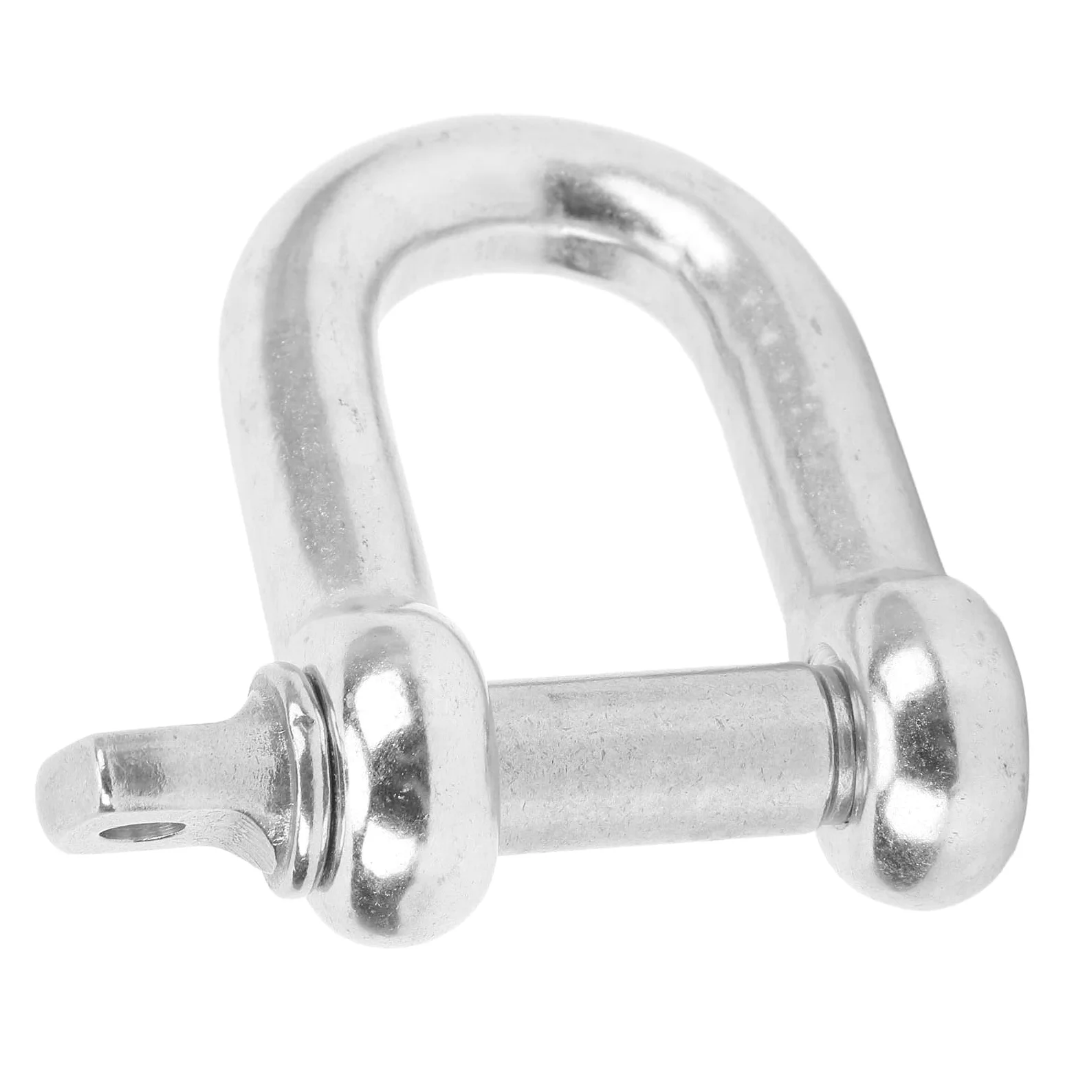 Qqmora Grilletes de Anillo en D de Acero Inoxidable de 22 Mm, Resistencia Fuerte para Anclaje y Remolque, 2 Piezas