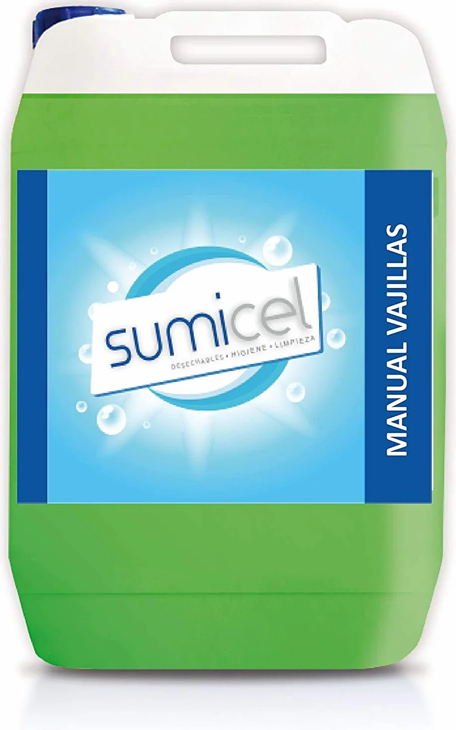 Detergente líquido Concentrado para el Lavado a Mano de vajillas y cristaleria, Pack de 2 garrafas de 5 litros