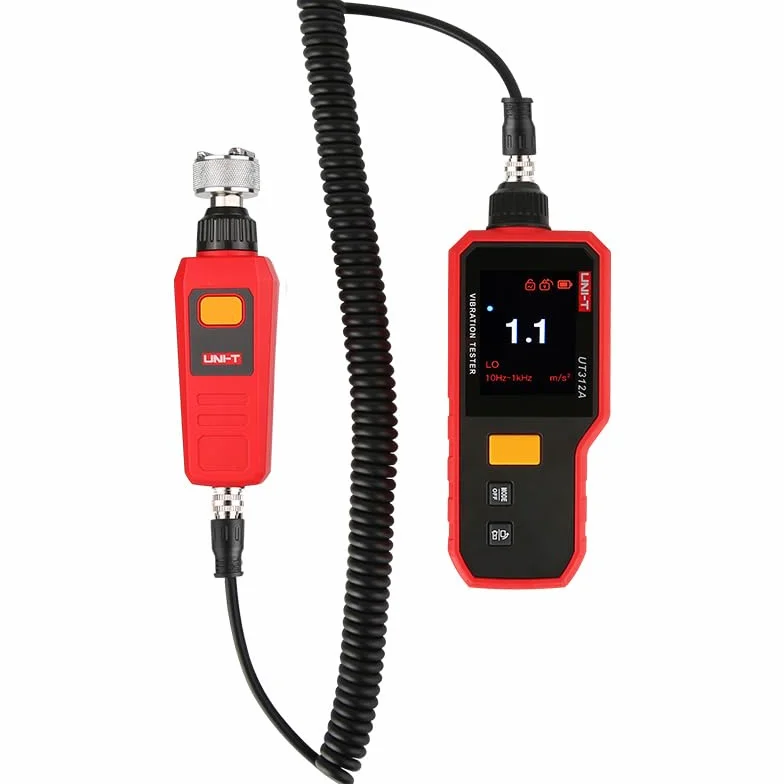 UNI-T UT312A Series Vibration Testers measure vibration acceleration, velocity full view 2.4″ TFT color screen
