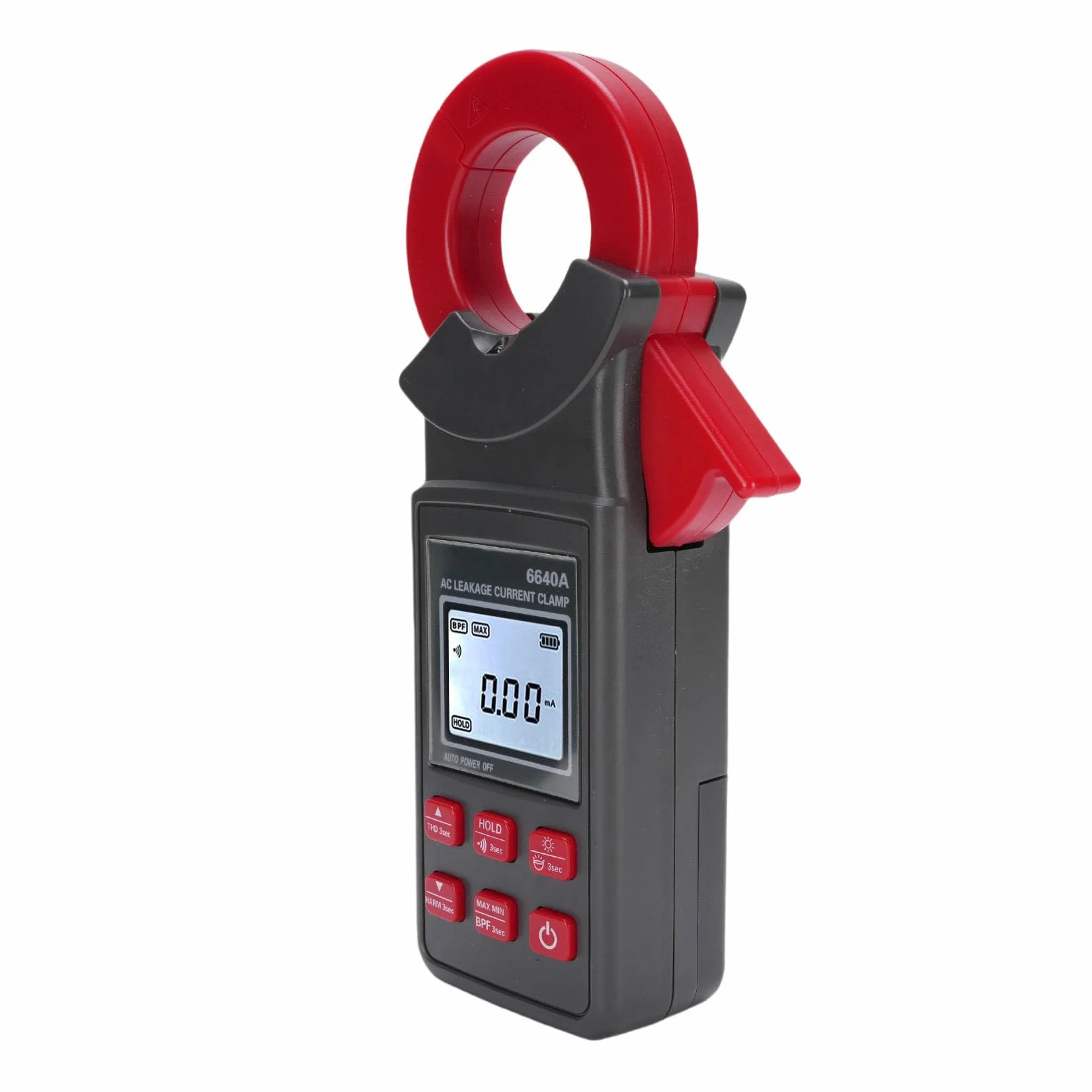Pinza Digital Medidor de Resistencia A Tierra Probador de Tierra Arquitectura Equipo Eléctrico Industrial 0 MA A 300 A Detección de Armónicos de Corriente en Reposo de Gran