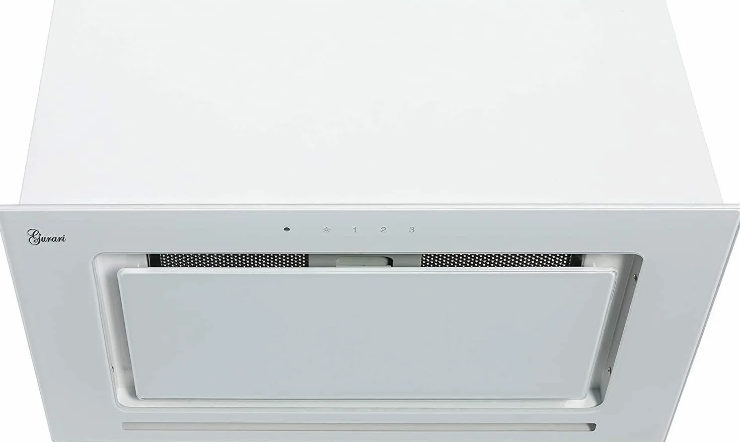 Campana extractora GURARI GCH E 217 WH 70 Prime N, 70 cm, cristal blanco, 1000 m³/h