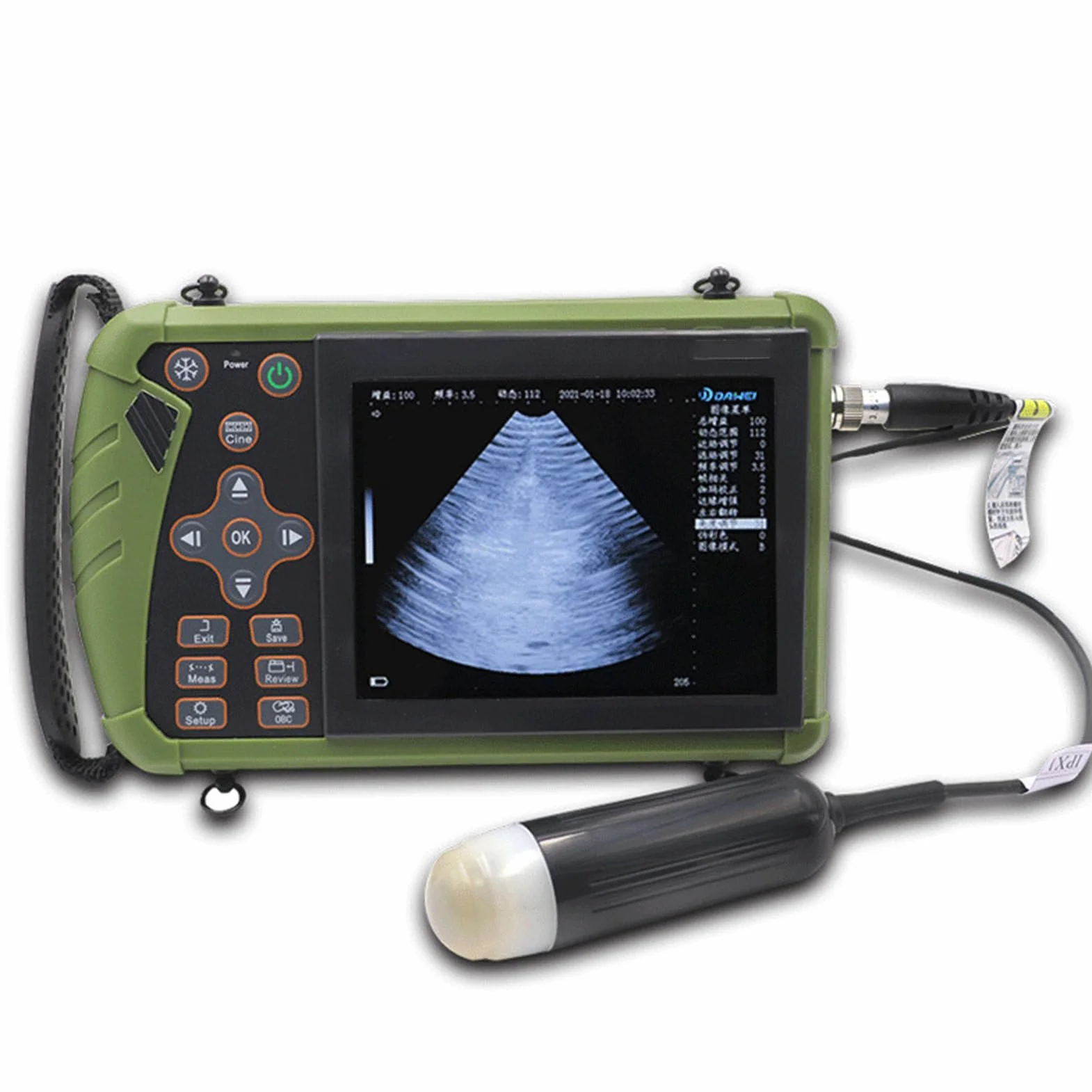 Ecógrafo Veterinario para Embarazo, escáner de ultrasonido B con sonda de 3,5 MHz para Perros, Gatos, Cabras y Cerdos