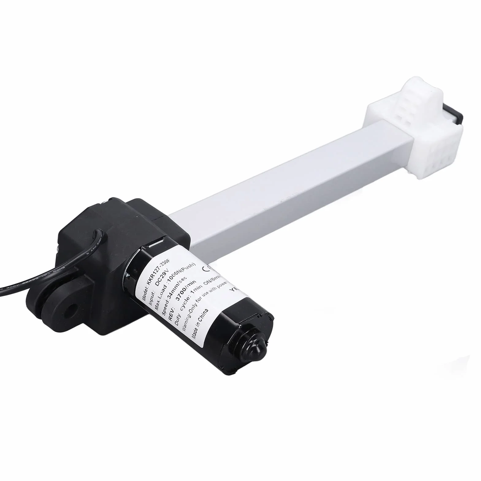 Actuador Eléctrico de Carrera de 9 Pulgadas, Motor de Actuador Lineal DC 29V 1000N/220LB para Automóvil/sillón Reclinable Eléctrico/mesa de TV/cama Eléctrica/sofá Eléctrico/sillas Elevadoras