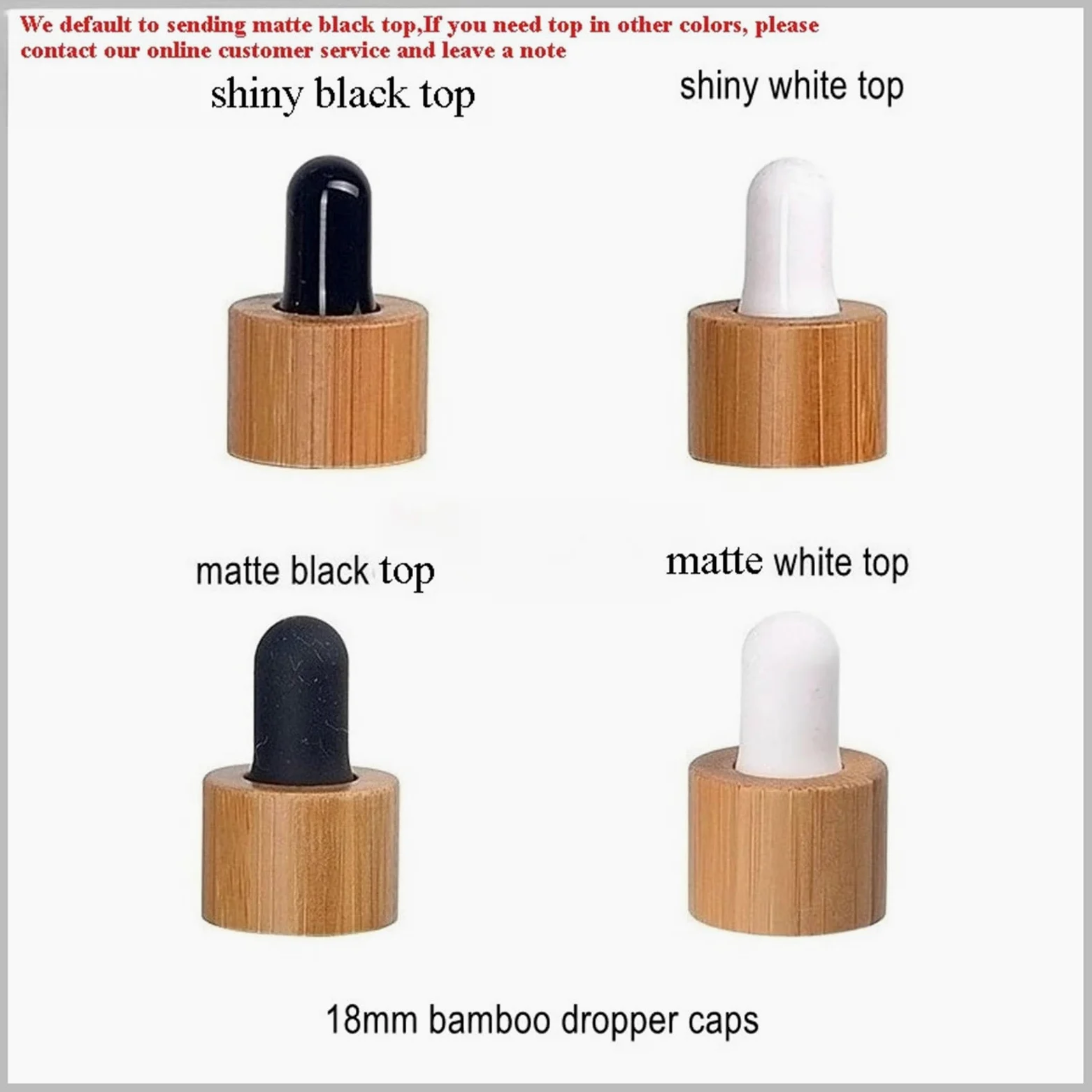 Gotero 5/10/15/20/30/50/100ml botella de aceite esencial negro mate tapa cuentagotas goma madera cosmético vidrio esmerilado(Bamboo Circle,10pcs,50ml)