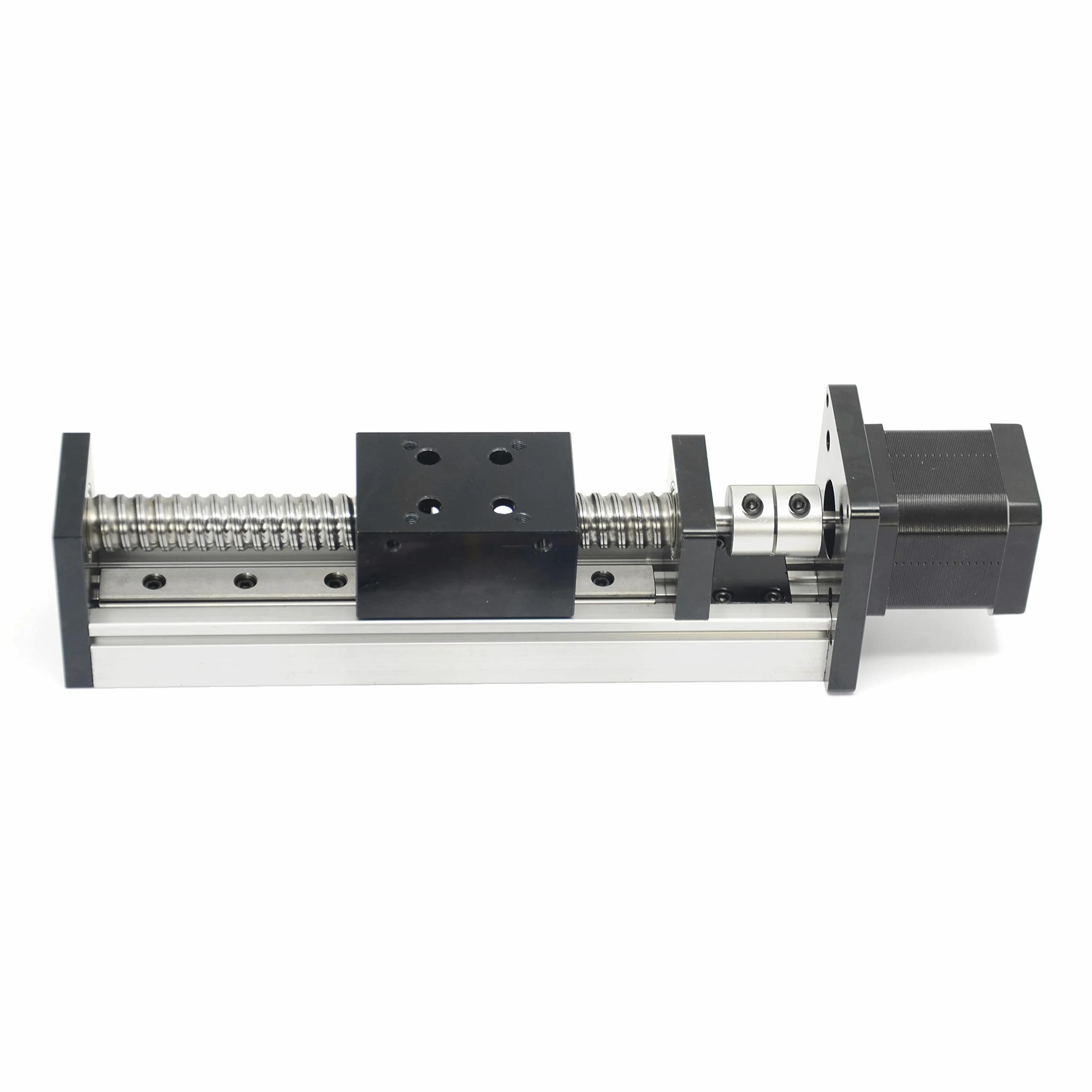 150 mm de longitud de viaje lineal actuador de etapa con carriles lineales cuadrados SFU1605 con motor paso a paso NEMA17 para DIY CNC Router piezas X Y Z eje