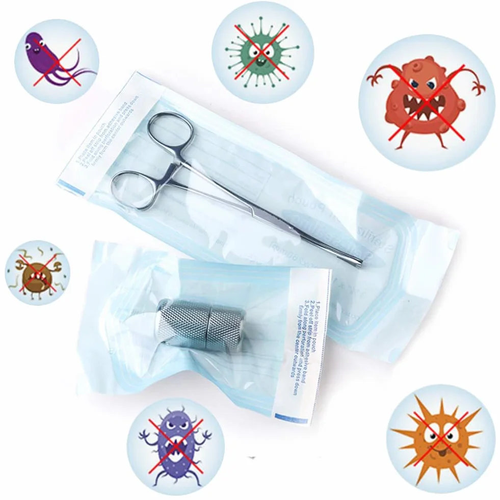 Bolsa de Esterilización Dental 100pcs 57 x 130 mm Auto Sellado