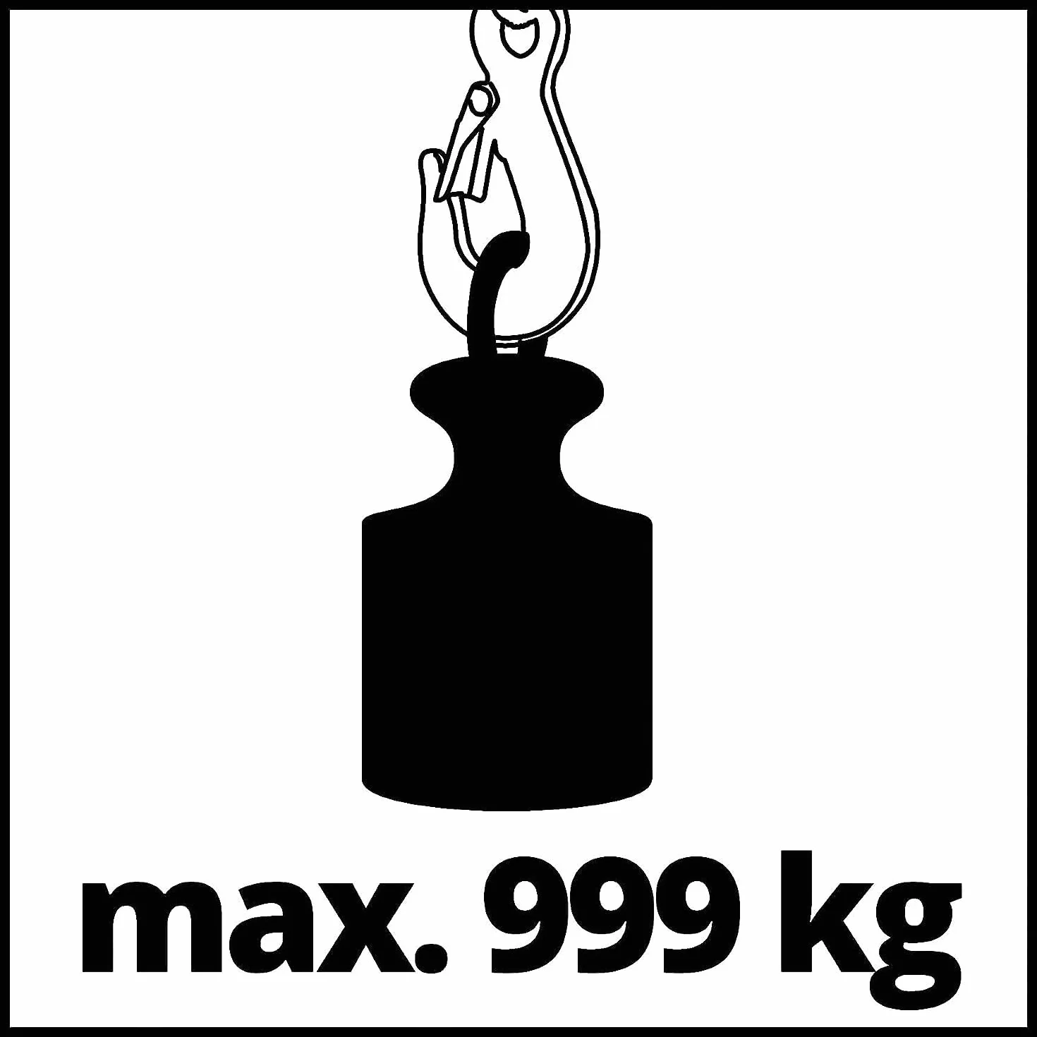 Einhell Elevador de cable TC-EH 1000 (1600 W, hasta 500 kg a 18 m, hasta 999 kg a 9 m, incluye polea guía y barra de seguridad, cable de 18 m y 6 mm de diámetro, 2 abrazaderas dobles para el montaje)