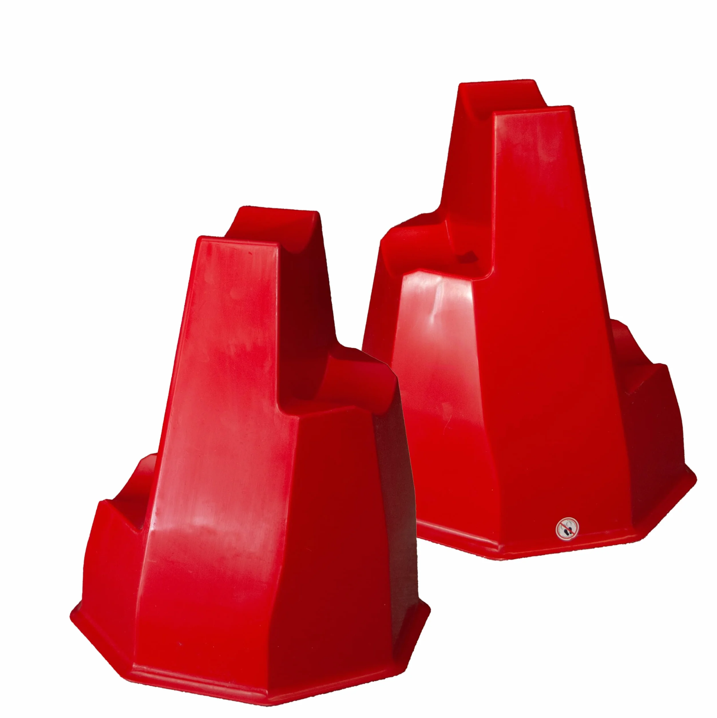 Brama West 2 x Caballos Pylonetti Bloque de obstáculos 30 cm x 35 cm x 30 cm Rojo 2 unidades