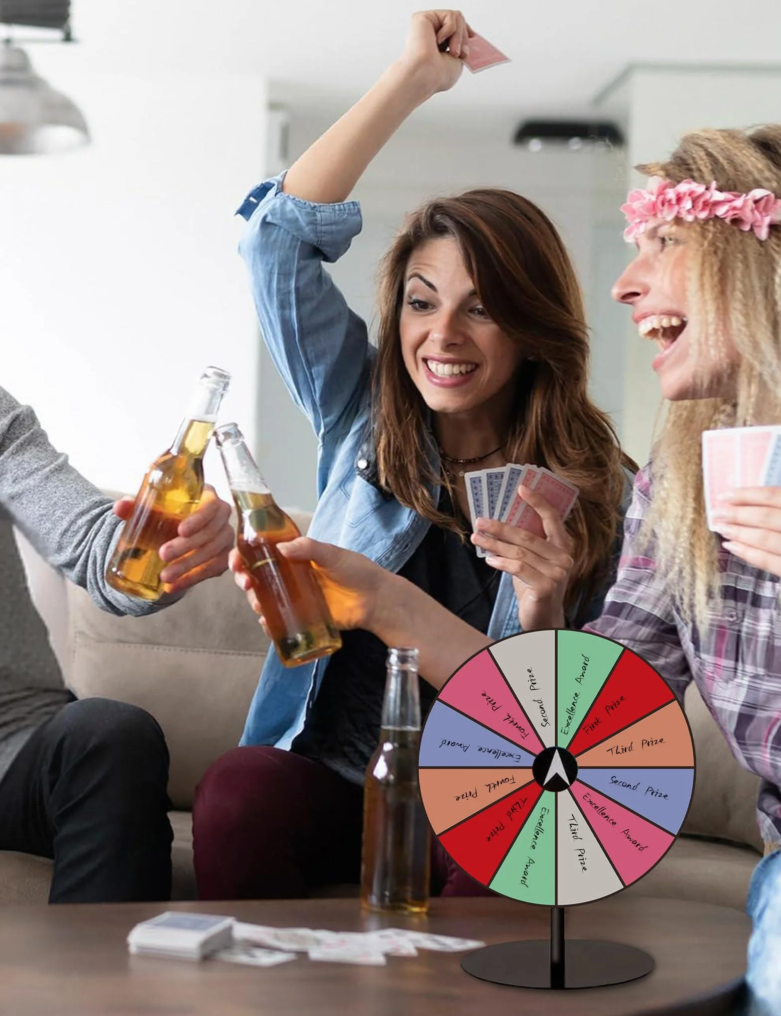 Ruleta de la Suerte Giratoria Acrílico Personalizable para Juegos