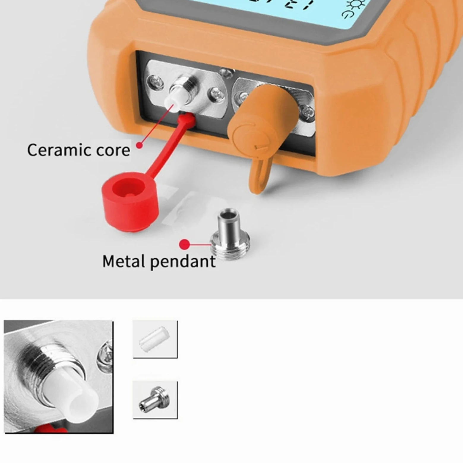 Probador de fibra, 3In1 Medidor de potencia óptica Visual Localizador de fallas de la red Prueba de la redes de la red Probador de fibra óptica 1MW con un localizador de fallas visuales de 5 km,Multi