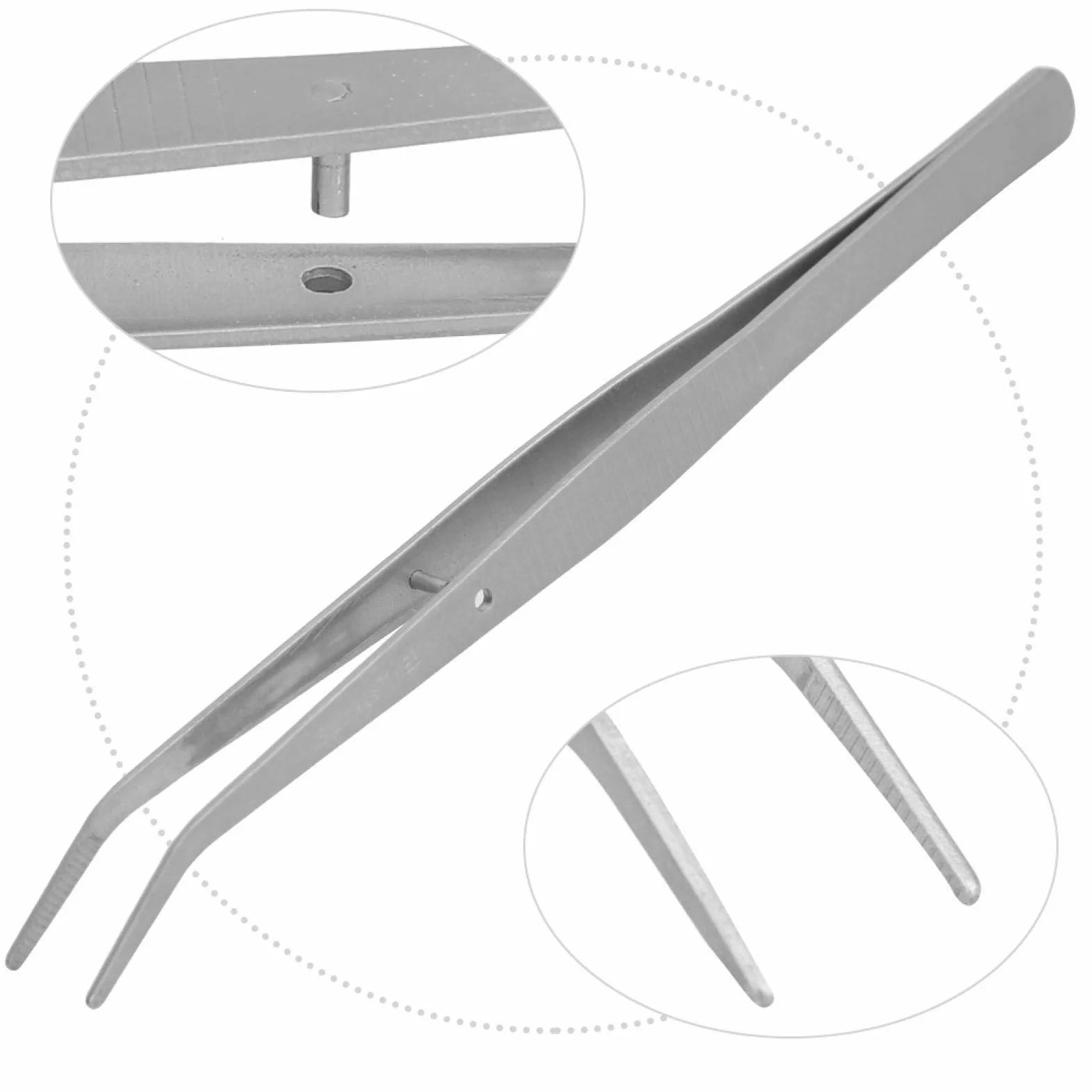 Pinzas Precision Acero Inoxidable 5 Piezas Pinza Curva Quirurgicas Profesional