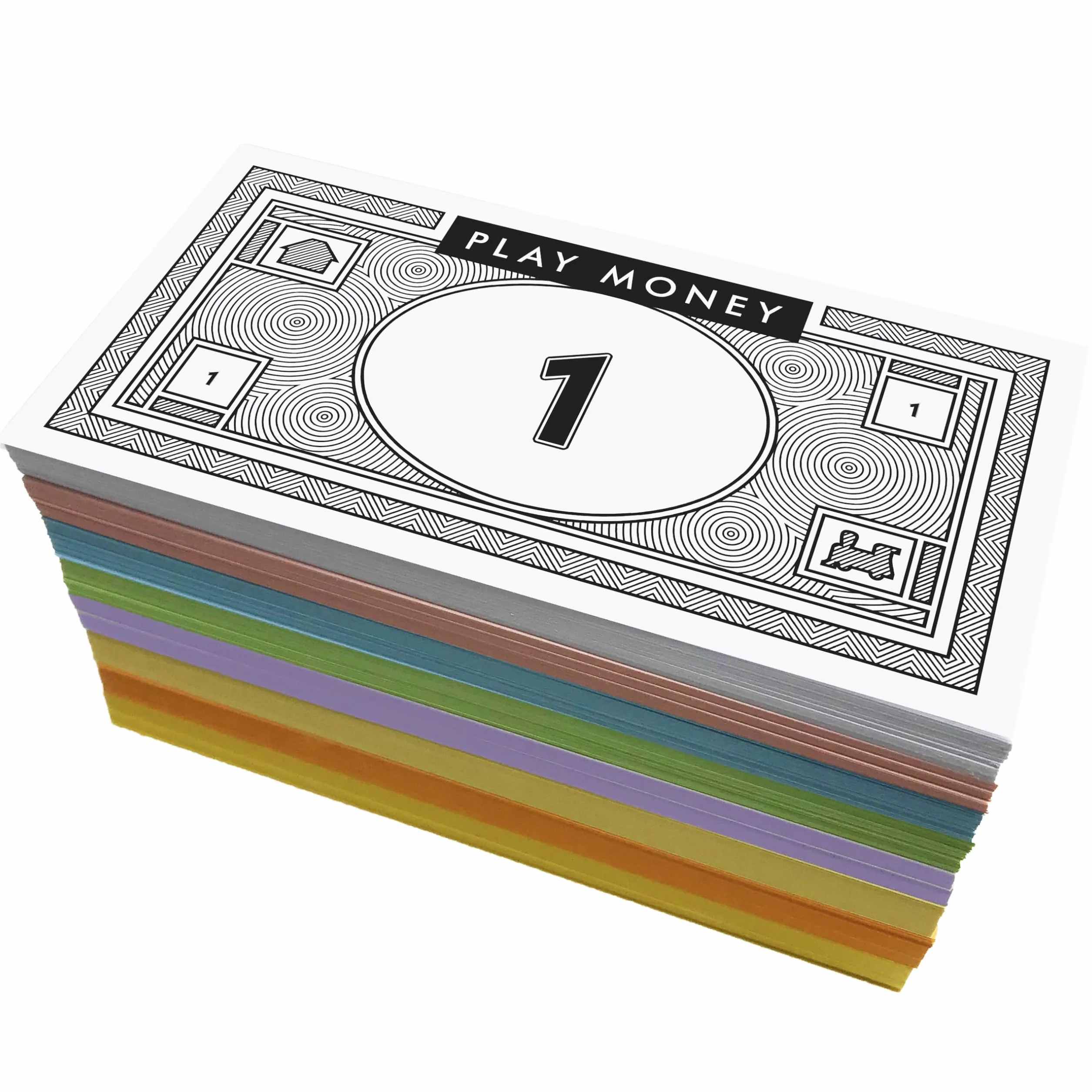 Dinero Ficticio Opoly 520 piezas Dinero Falso Juegos Mesa 65 billetes 8 denominaciones 1 5 10 20 50 100 500 1000 €