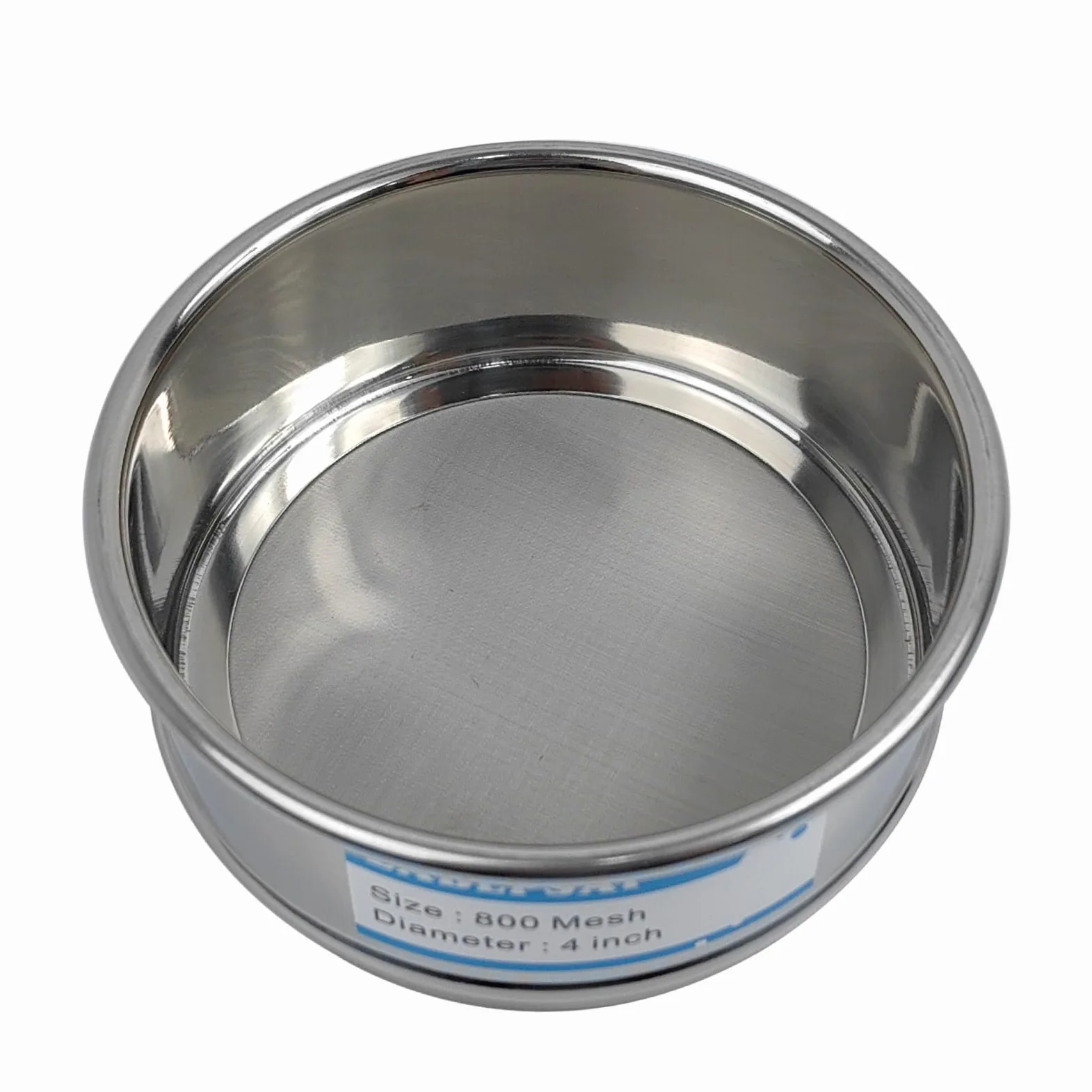 800 tamices de malla de laboratorio de 10 cm de diámetro, acero inoxidable 304, tamiz de prueba para laboratorio industrial y hogar