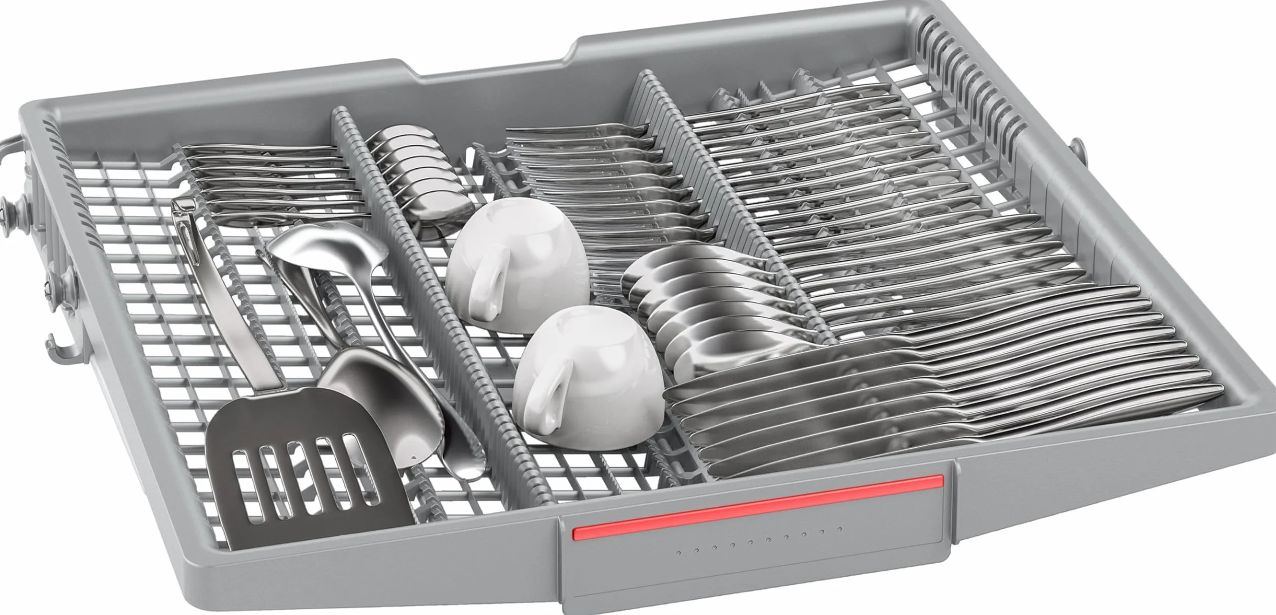 Bosch Lavavajillas Integrable, Serie 4, 60 cm, Puerta Deslizante, Home Connect, Blanco, SMH4ECX21E