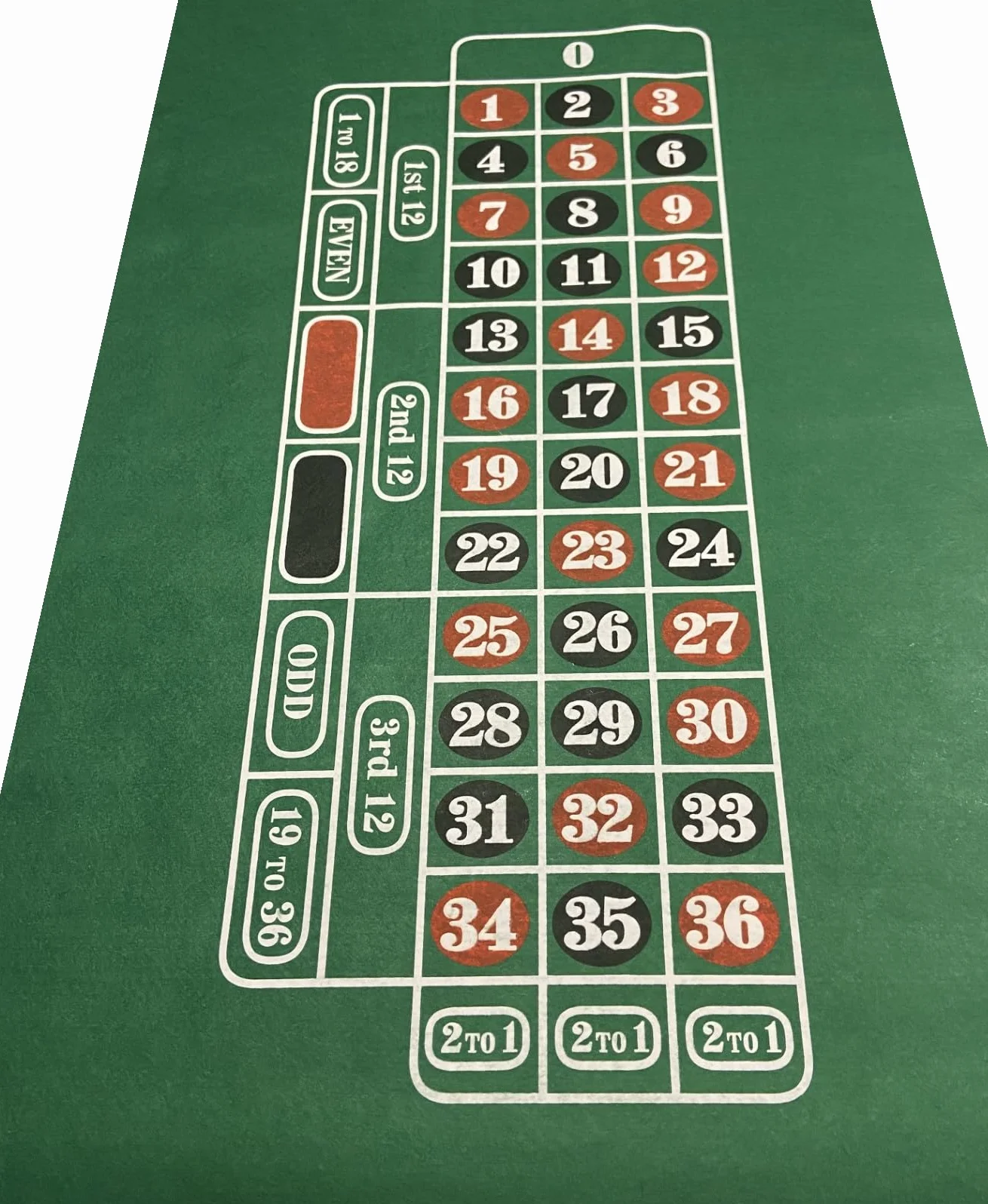 BOXED ROULETTE SET - Large Wheel, Felt, Rake, Balls, Marker + 50 Chips