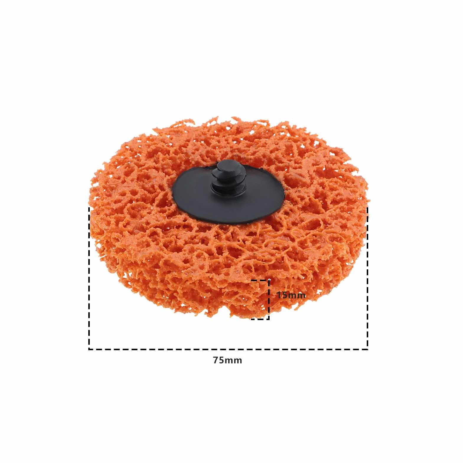 2 Piezas Discos de Decapado de 75 Mm X 15 Mm Velocidad Máxima de 12 000 RPM Rueda de Eliminación Color Naranja