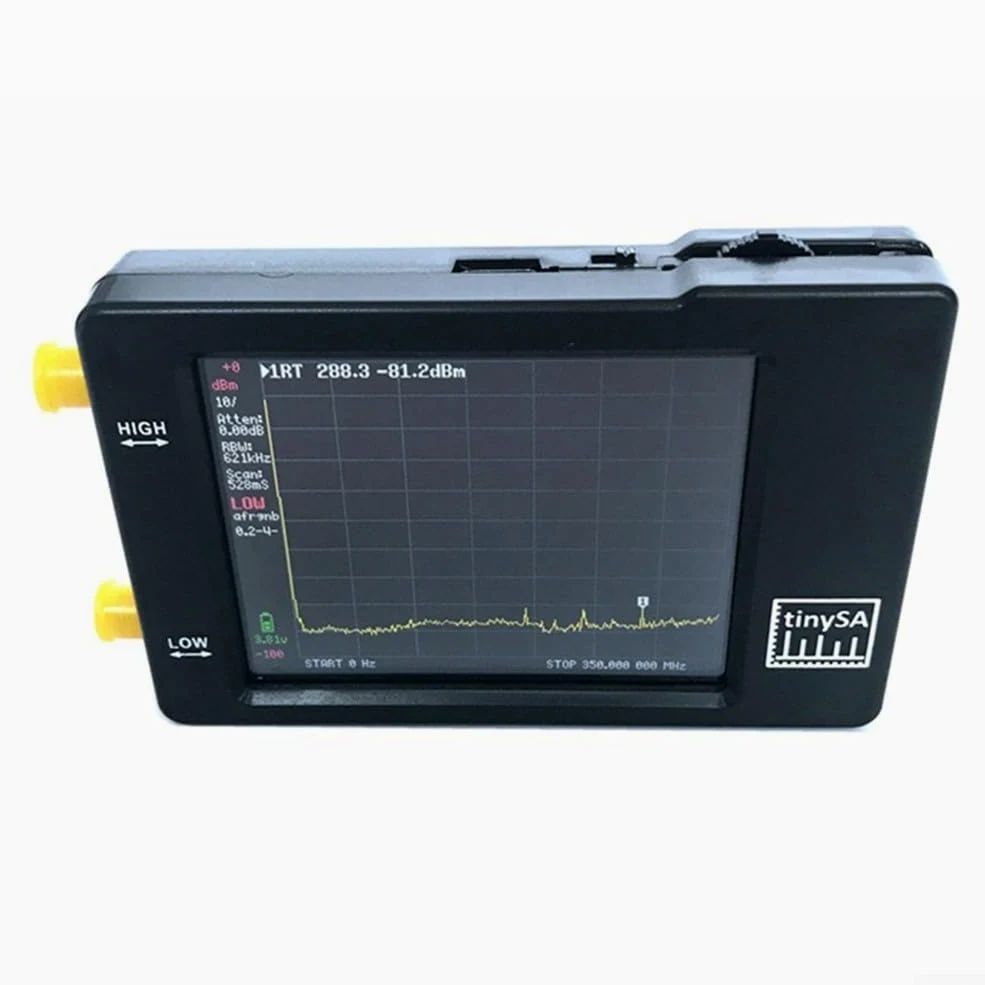 Analizador portátil del espectro del RF con el diseño compacto y la pantalla táctil Analizador del espectro del PDA de la pantalla táctil de 2.8 pulgadas pequeño analizador del espectro generador del