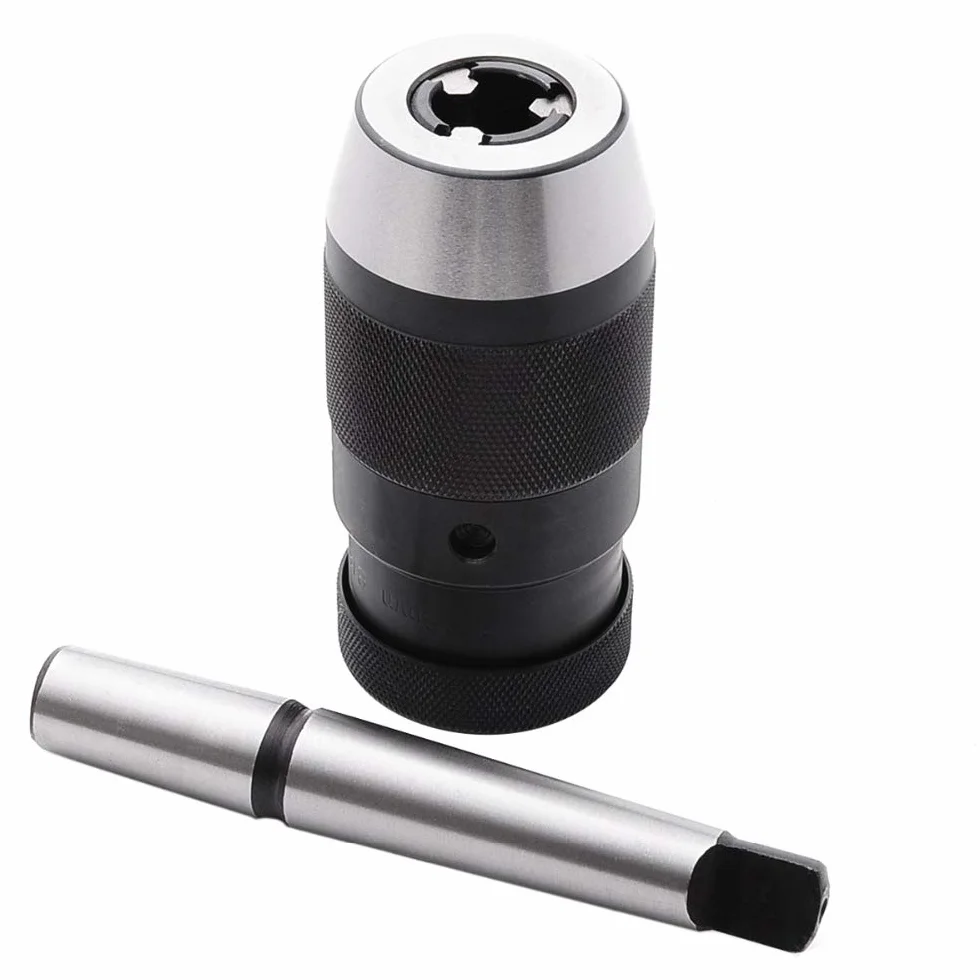Kedless - Portabrocas de torno sin llave de 5 a 20 mm sin llave para taladro de torno sin llave y mandril MK3 para torno CNC/fresado, prensa de taladro