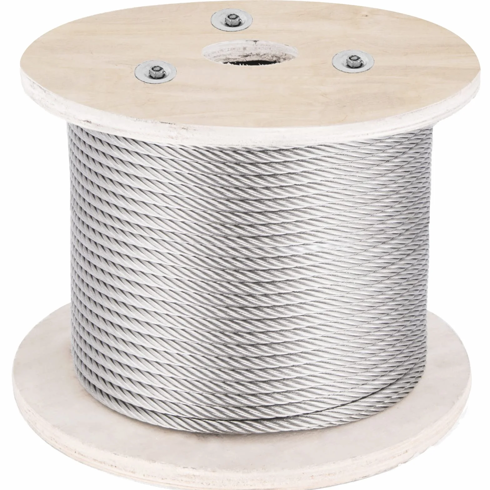 VEVOR Cable de acero inoxidable 316 diámetro de 4 mm cable de alambre inoxidable de 152 m construcción 1x19 resistencia a la rotura 1496 kg para barandilla exterior, cubierta, balaustre de bricolaje