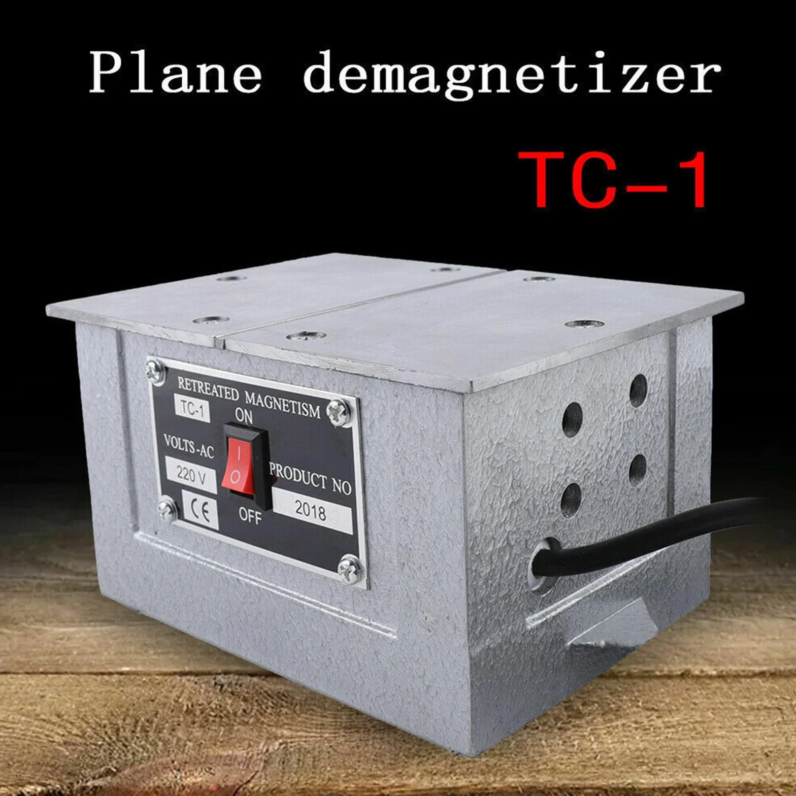 TC-1 Desmagnetizador Plate, 100W Magnetizador Desmagnetizador Herramientas Magnéticas 150x110MM Desmagnetización Dispositivo Desmagnetizador Máquina Herramientas Desmagnetización Placa de