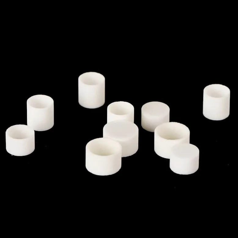 10 crisoles de alúmina con tapa, 99,5% puros | Durable, resistente a altas temperaturas, for uso en laboratorio de análisis térmico(D6xH4mmWith lid)