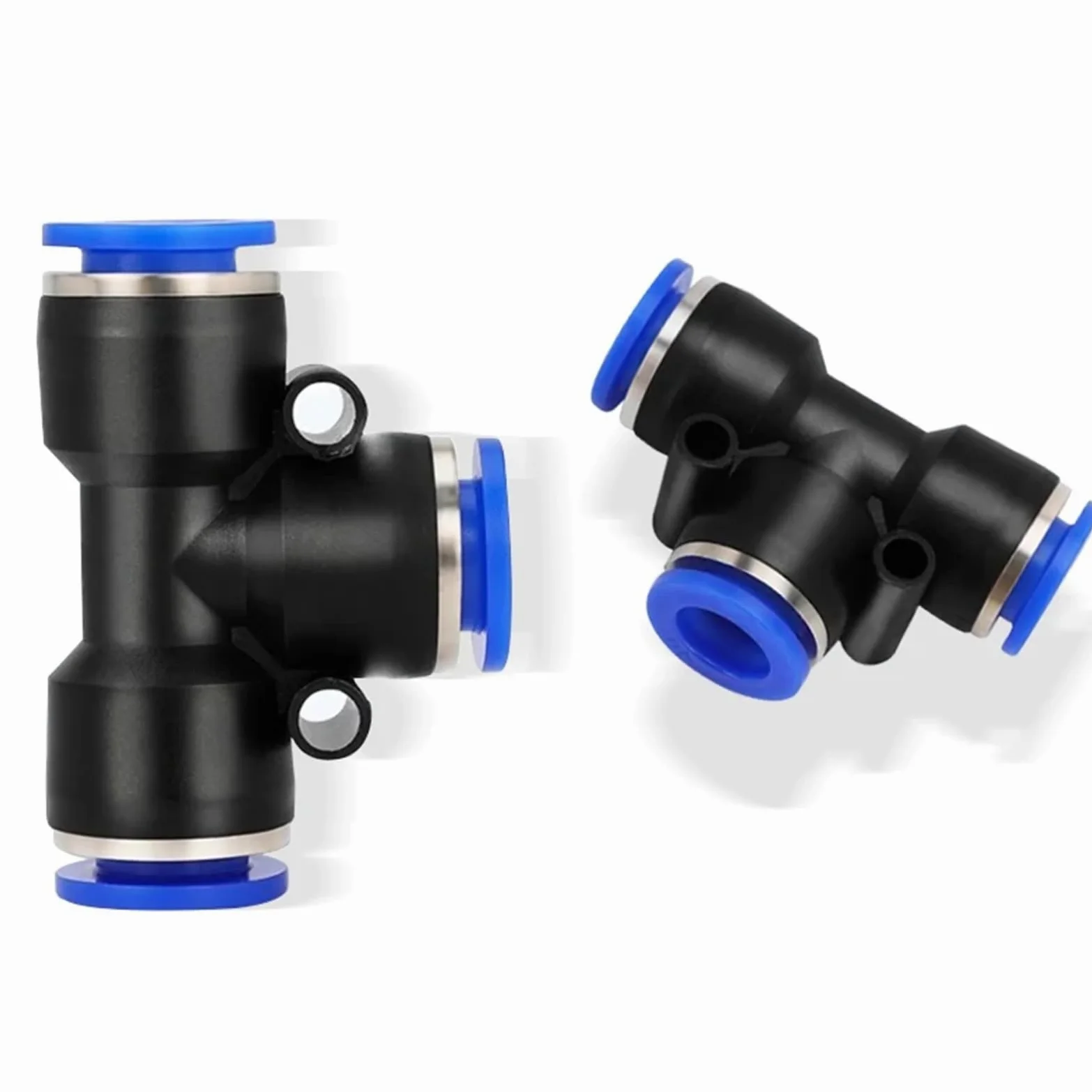 Conectores rápidos neumáticos for tubos de aire, de plástico PU PY, for mangueras de 8 mm, 10 mm y 12 mm (5 unidades/10 unidades por caja).(SA(5PCS),12mm)