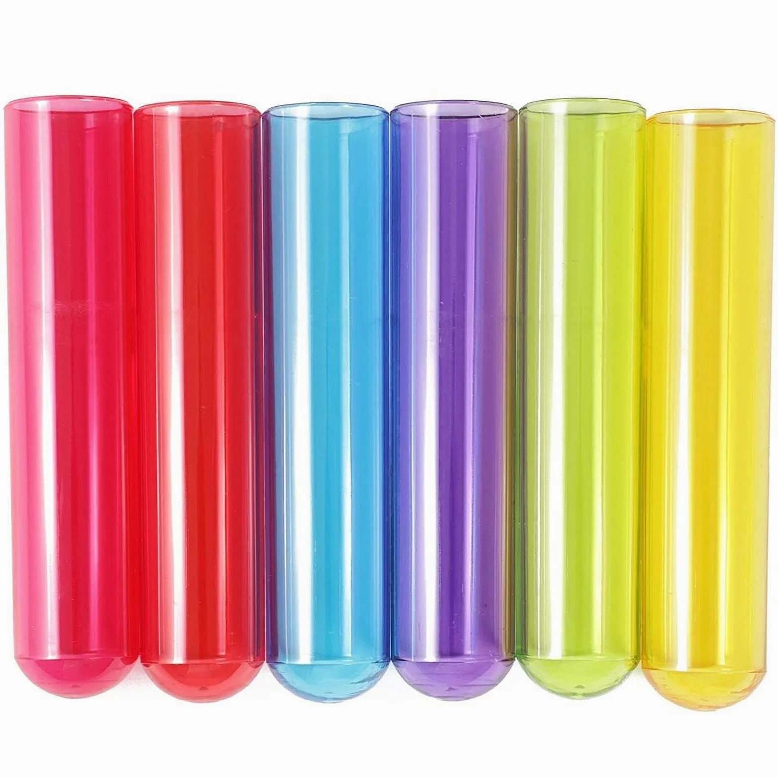 Soporte de Laboratorio Paquete de 4 Tubos ensayo plástico con Soporte for Fiestas, propagación Plantas y for Vasos chupito for Ciencia Gradilla para Tubos