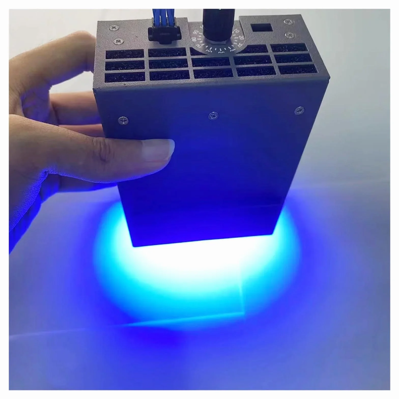 Lámpara de curado por LED UV de tamaño 80*20 mm Lámpara UV de refrigeración por aire de alta intensidad for tinta de impresora UV de 395 nm/resina/luz de curado de pegamento Alta energía, ampliamente
