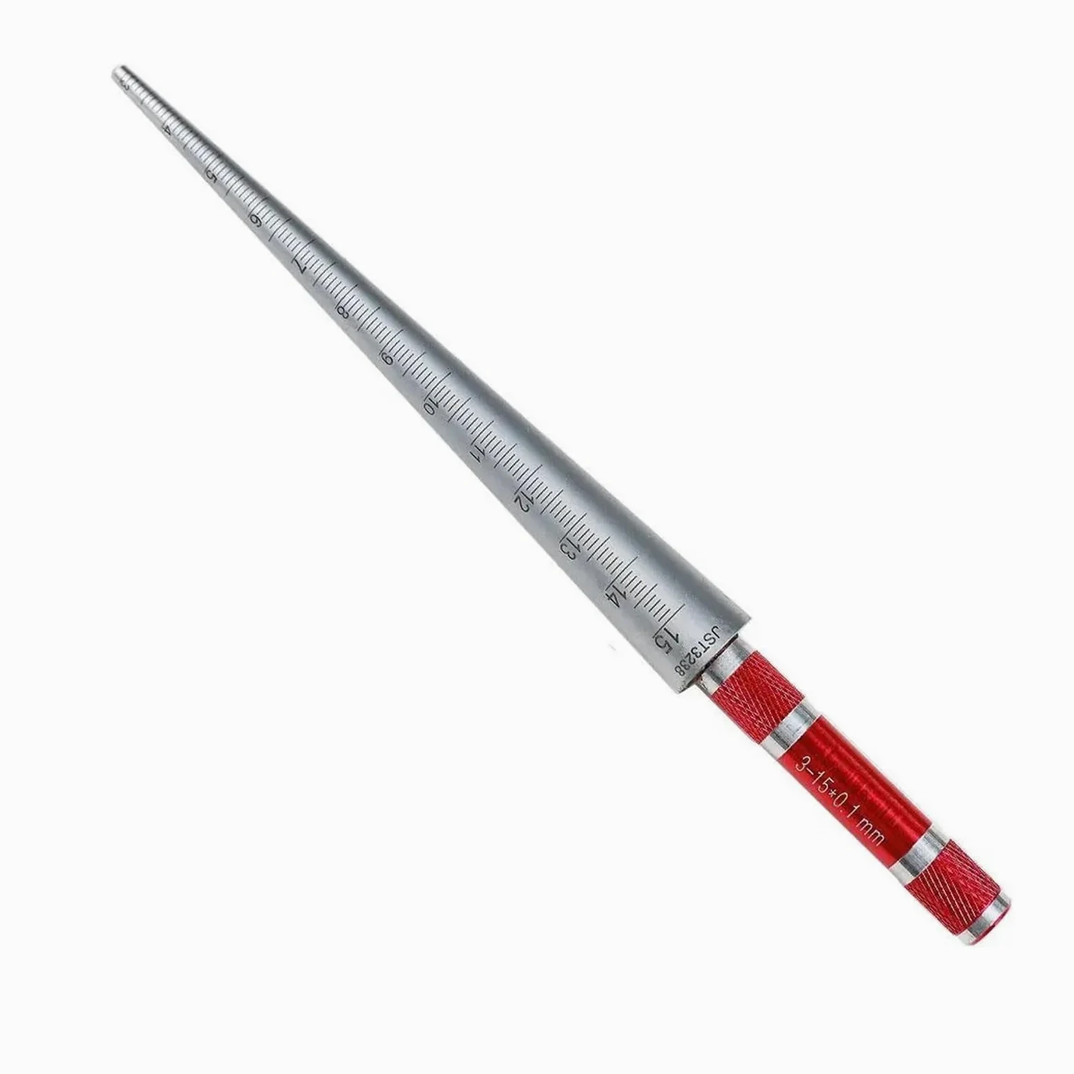 Galgas de espesores, Calibradores de espesores de alta precisión, inspección precisa de orificios, calibre cónico de soldadura, e transparente, herramienta de medición(1-6.5mm)