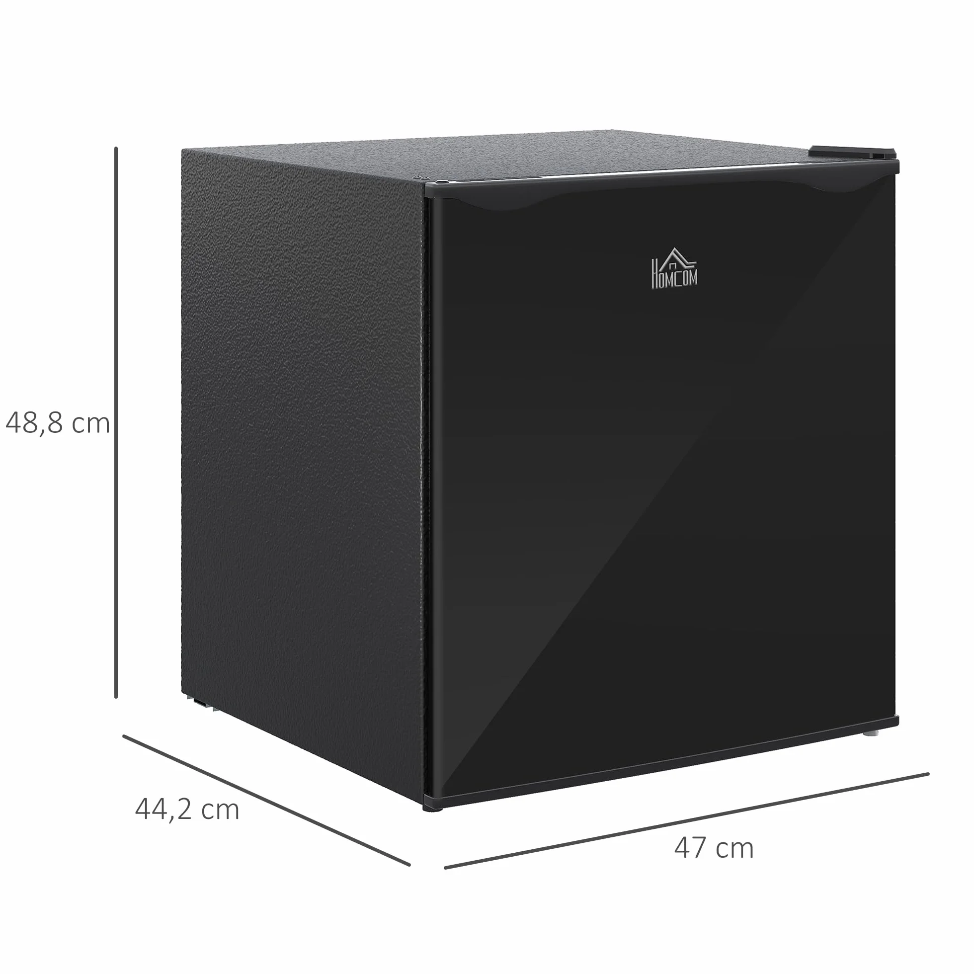 HOMCOM Minicongelador 35 L 161 W Congelador Cajón Eléctrico Independiente Control Temperatura 5 Etapas 47x44.2x48.8 cm