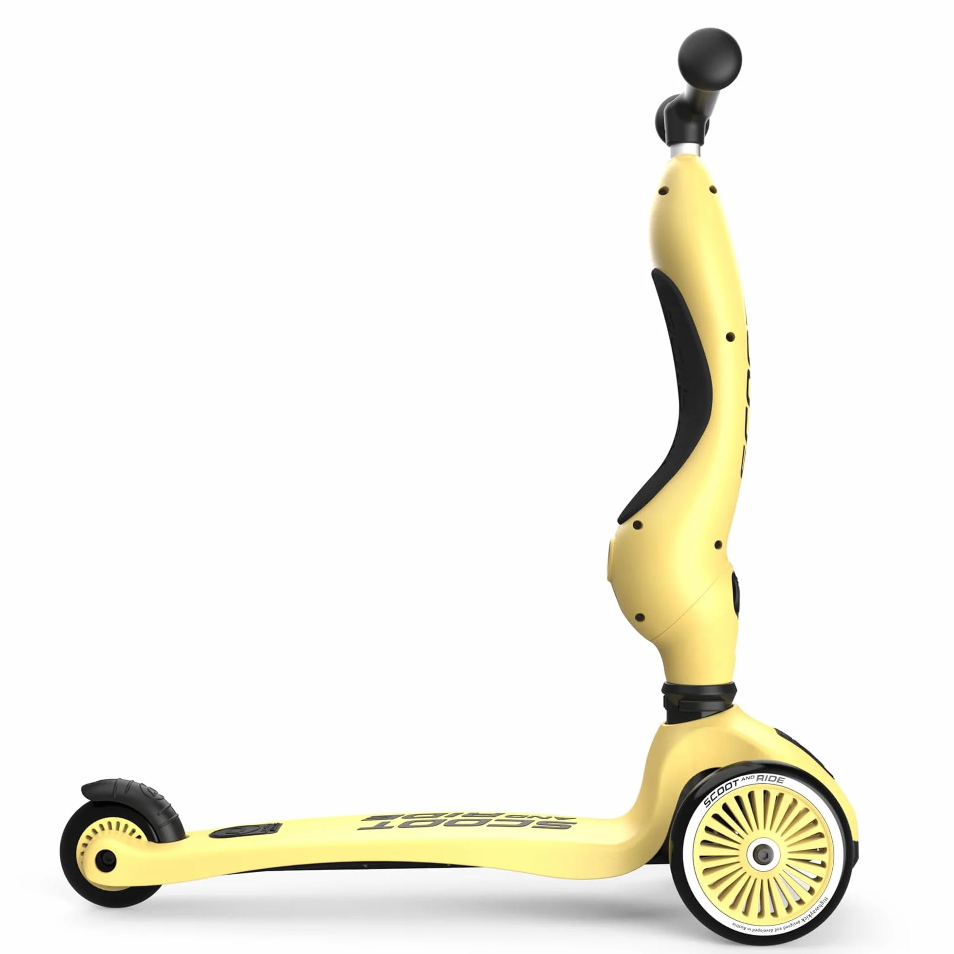 Scoot and Ride Highwaykick 1 Limone 2 in 1 con seduta regolabile in Altezza per Bambini 1-5 Anni