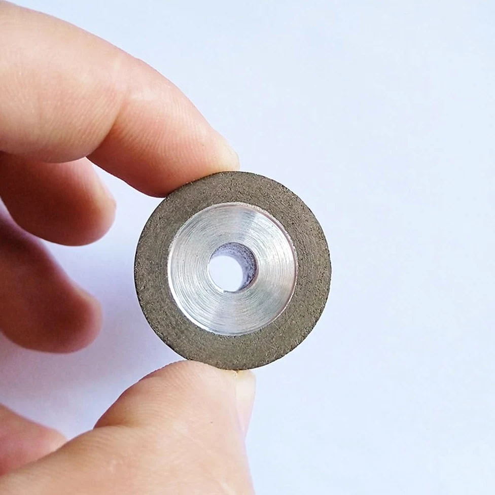 Muela de amolar interna de resina CBN de grano 120 for acero inoxidable y aleaciones metálicas - Disco de amolar de alta precisión(18x15x6mm)