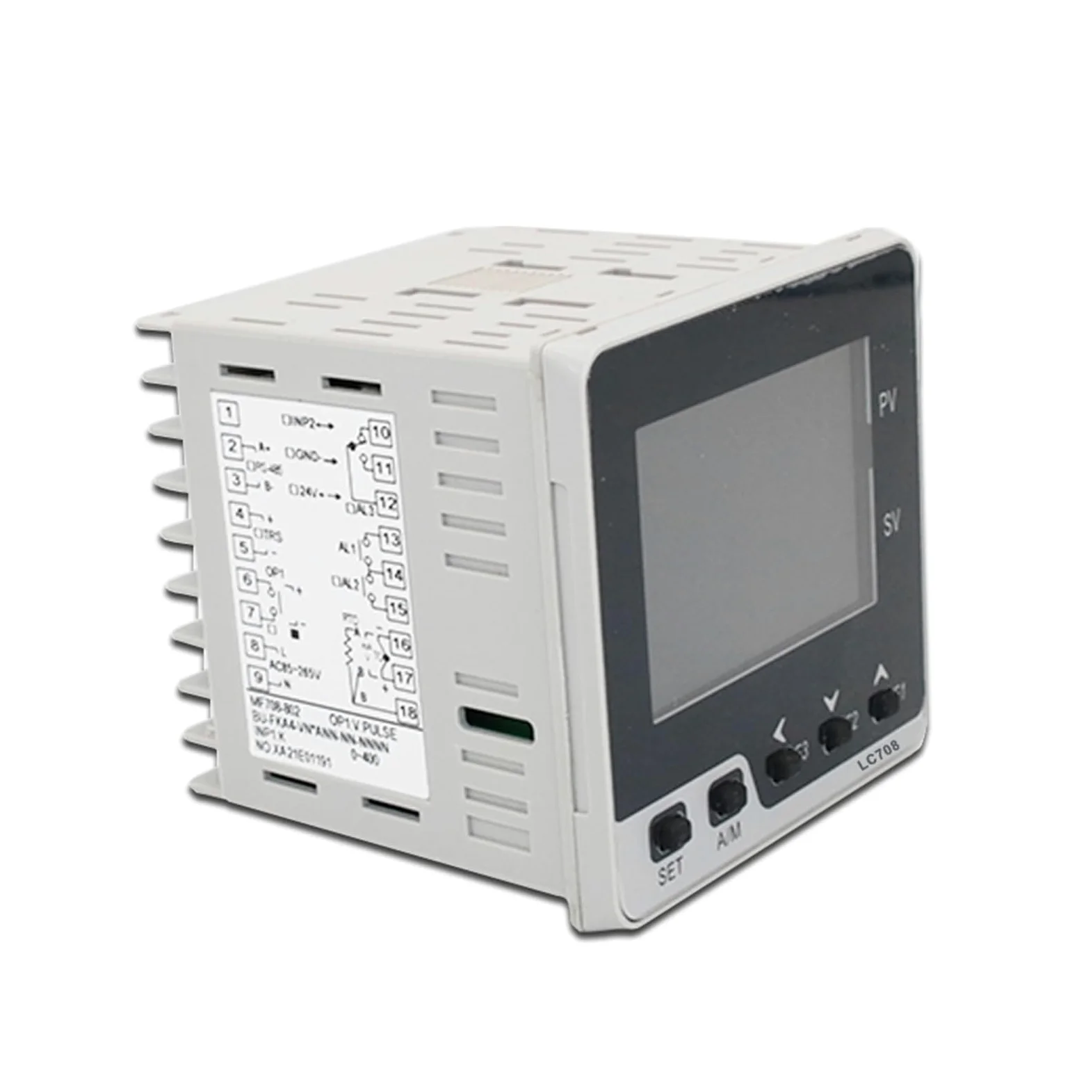 Controlador de Temperatura Controlador de Temperatura Digital PID, relé SSR, Salida 4-20 mA, regulador PID, Entrada 0-10 V, RS485 Modbus, 72 x 72 mm, LC708(4-20mA out 2Alarms)