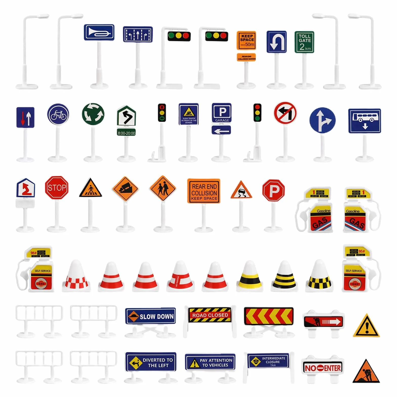 Juego de Señales de Tráfico para Niños, Juguete de Señalización de Escena de Estacionamiento, Exteriores Hogar Escuela