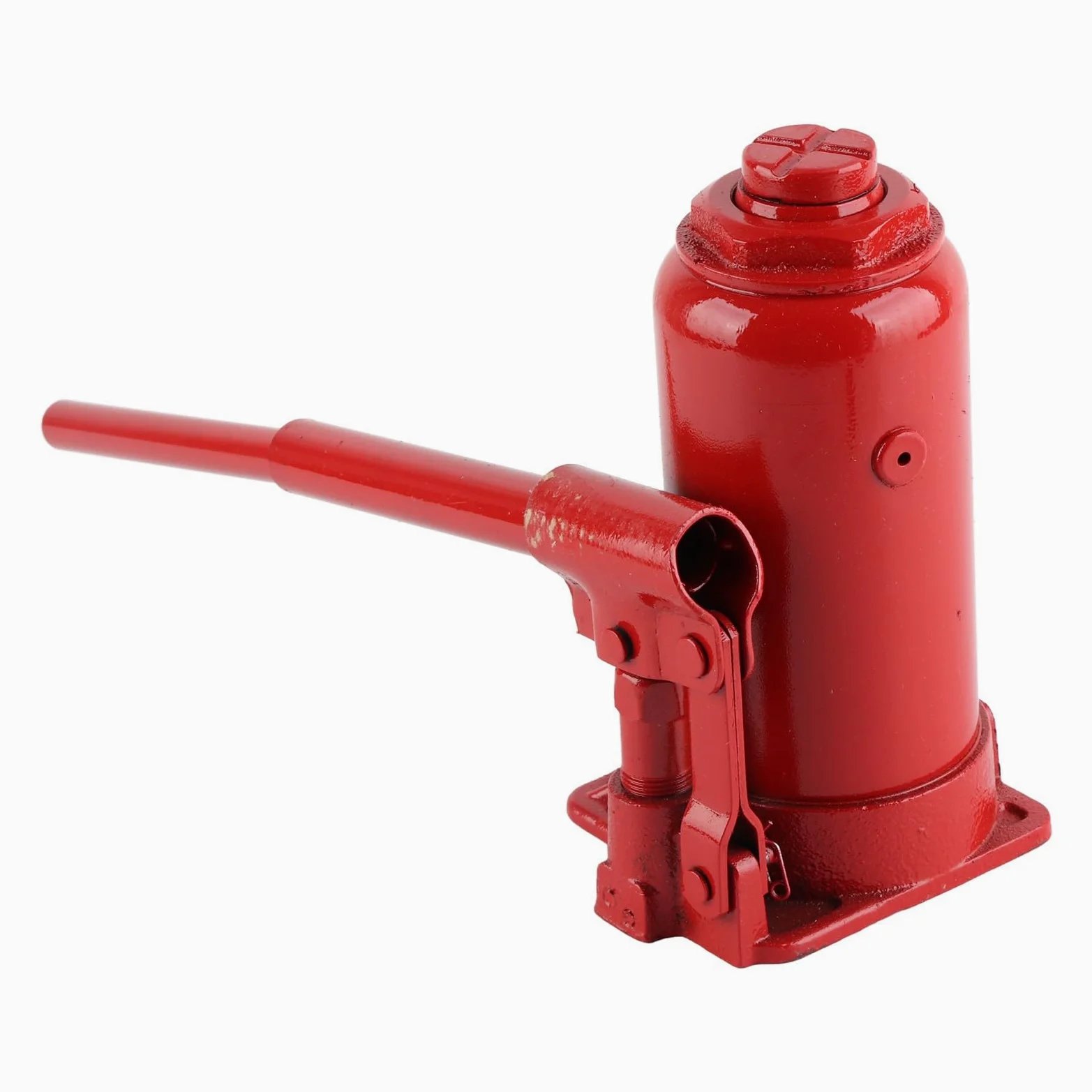 Cocoarm Gatos Hidráulicos de Botella, Gatos Hidráulicos de 12 Toneladas con Construcción de Placa de Acero Gruesa, Rango de Elevación de 195-370 Mm, Silla Ranurada y Base Ancha, para Construcción