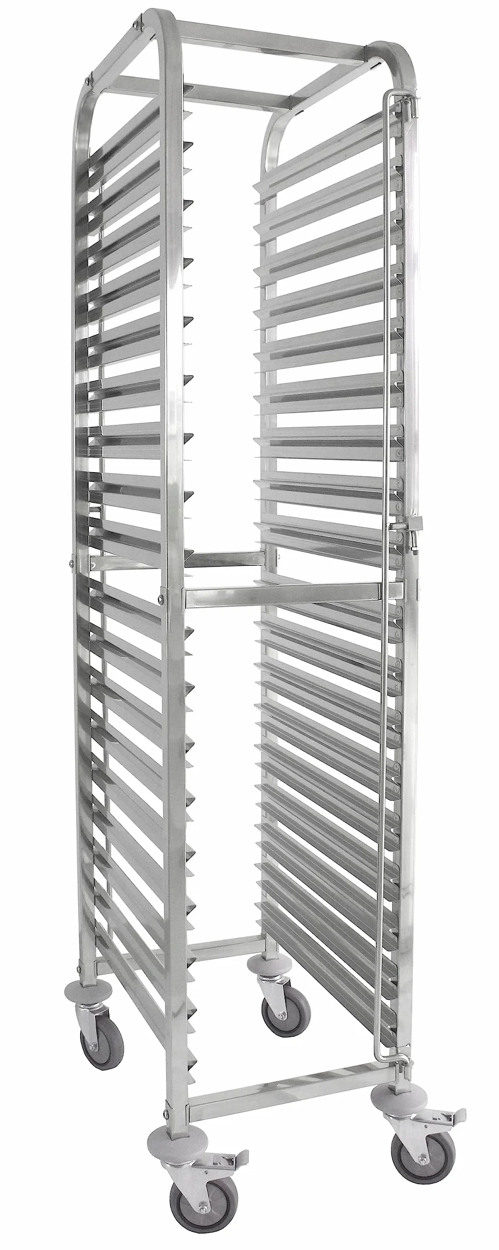 METRO Professional Carro de control GSC1018GN, acero inoxidable, 18 plantas, GN1/1, carga total 150 kg, plata