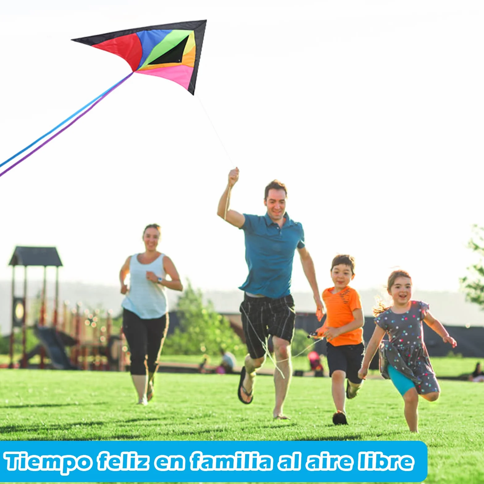 Anpro Gran Cometa para Niños y Adultos Fácil de Volar Viento Fuerte Brisa Suave