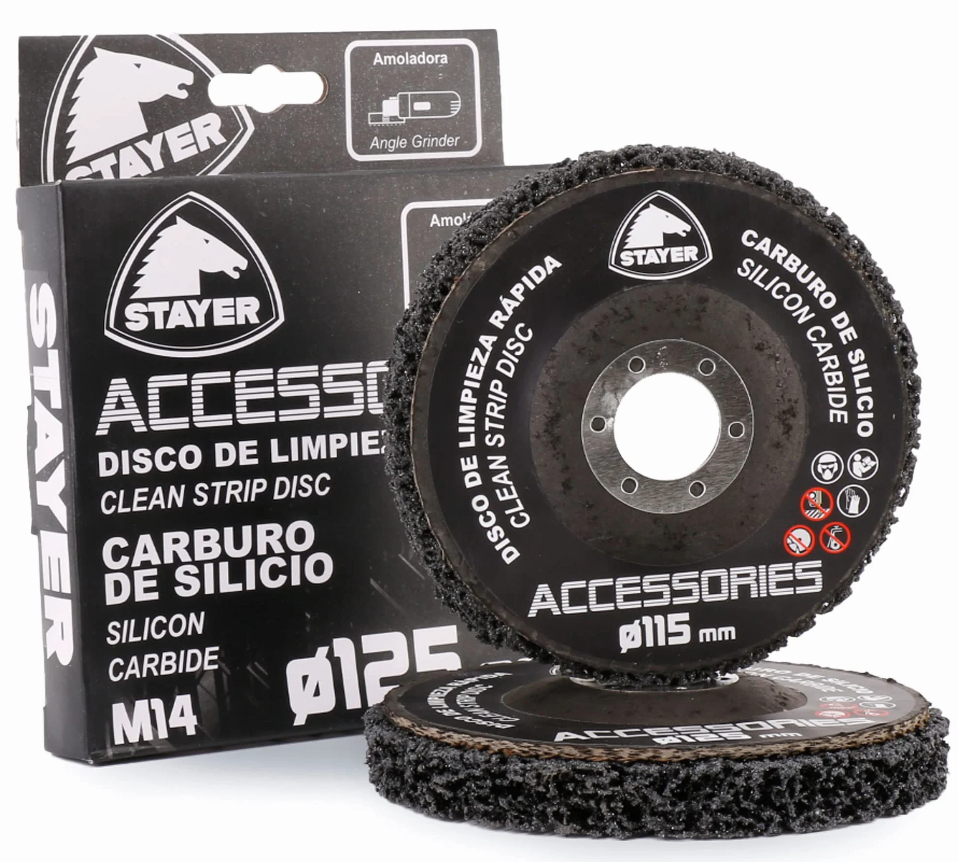 Disco de carburo de silicio ø115mm. STAYER