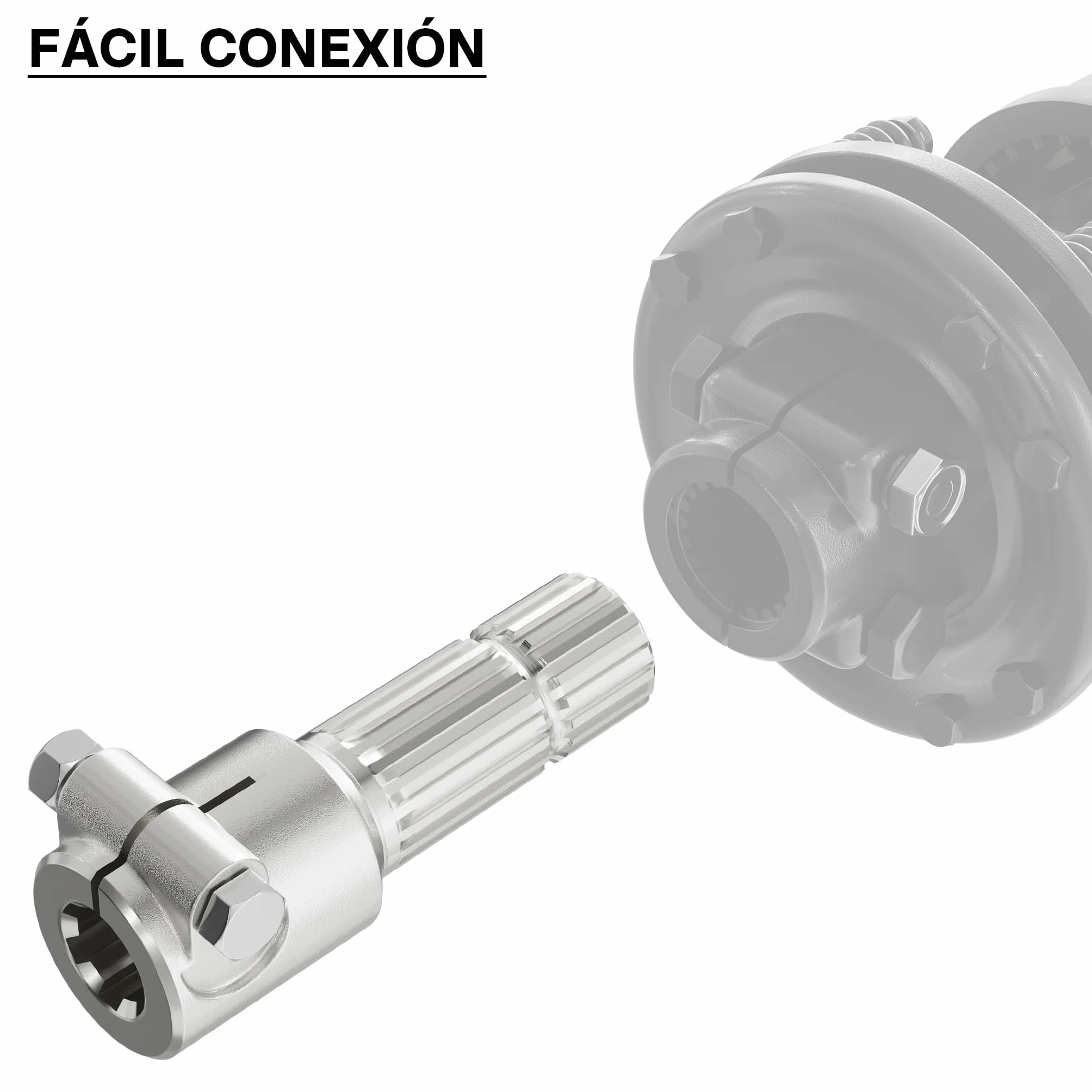 WilTec Toma de Fuerza PTO 175 mm Casquillo Eje Estriado 1 3/8" 6 Eje de Salida 1 3/4" 20 Tractor