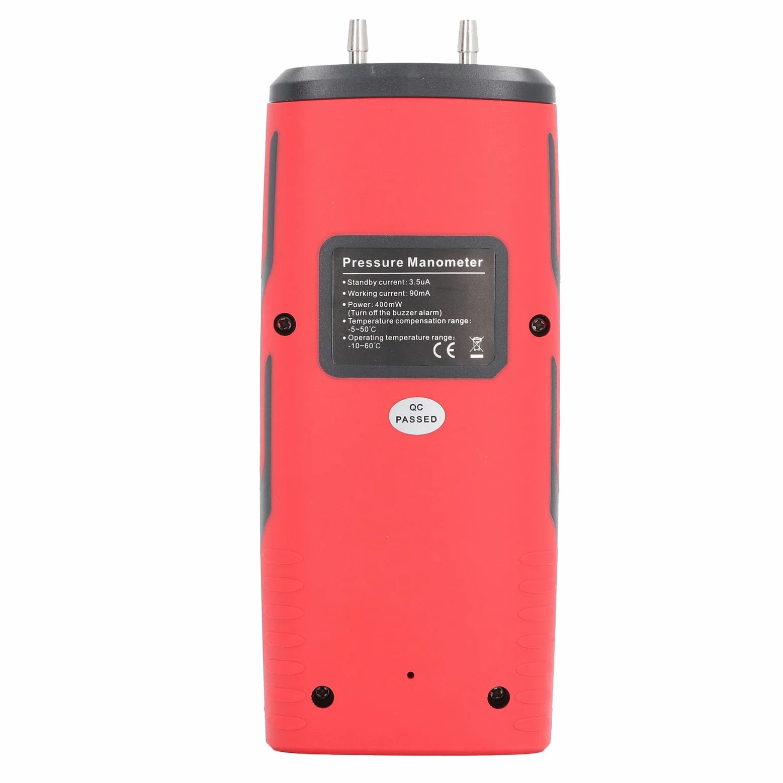 Manómetro de presión digital, medidor de presión diferencial de alta precisión con registro de datos, probador de presión de aire de doble puerto ±4 kPa para laboratorios de