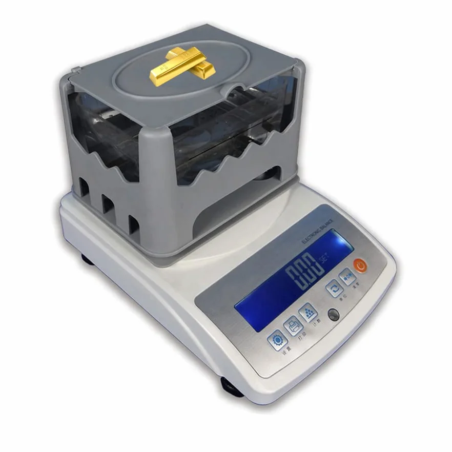 Medidor de Densidad de Oro de 300g/0.01g Puridad de pureza Medidor de Densidad de Platino de Metal Precioso para Gold K Platino de Plata