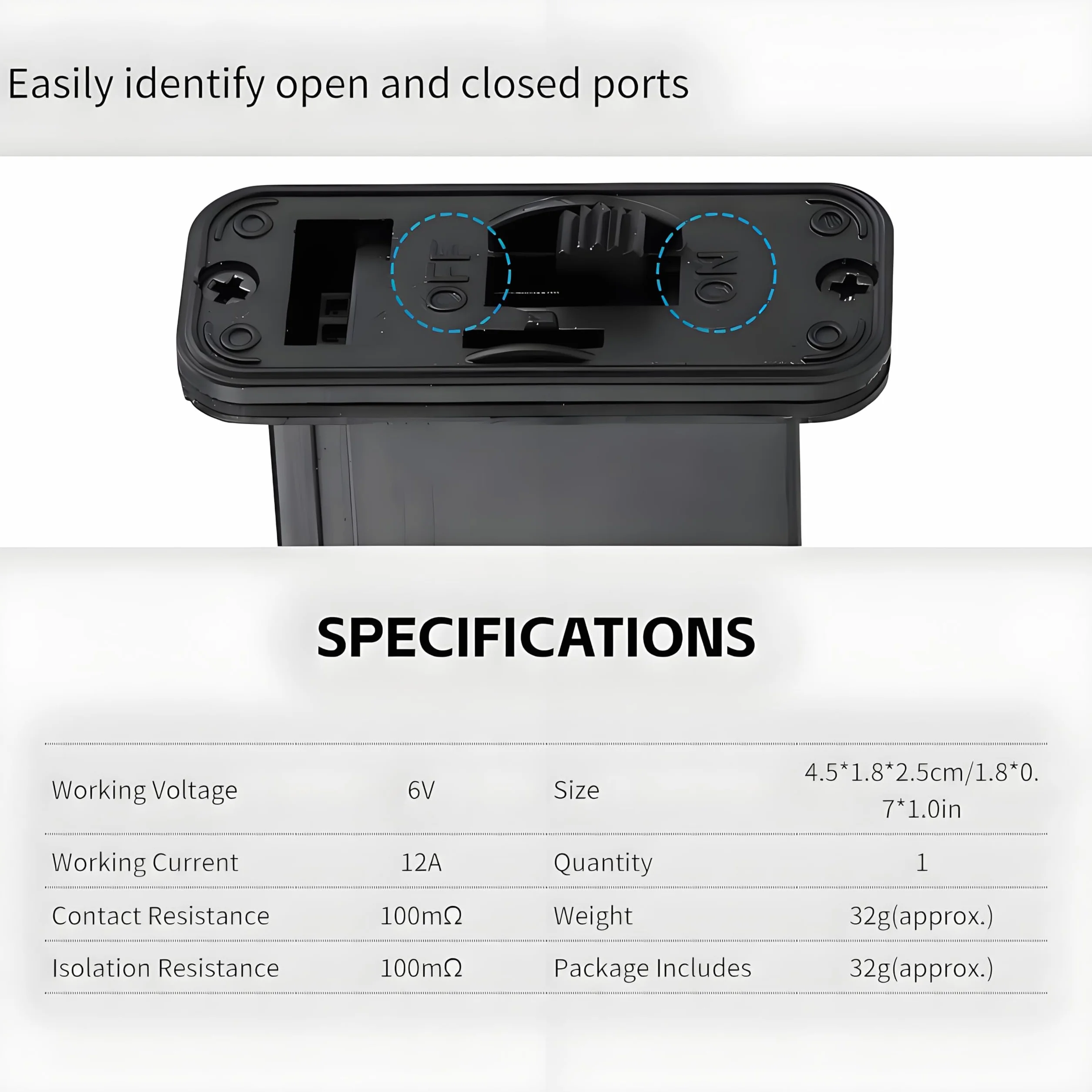 Dilwe Interruptor de Avión RC XT60 para Fuente de Alimentación de Alta Potencia