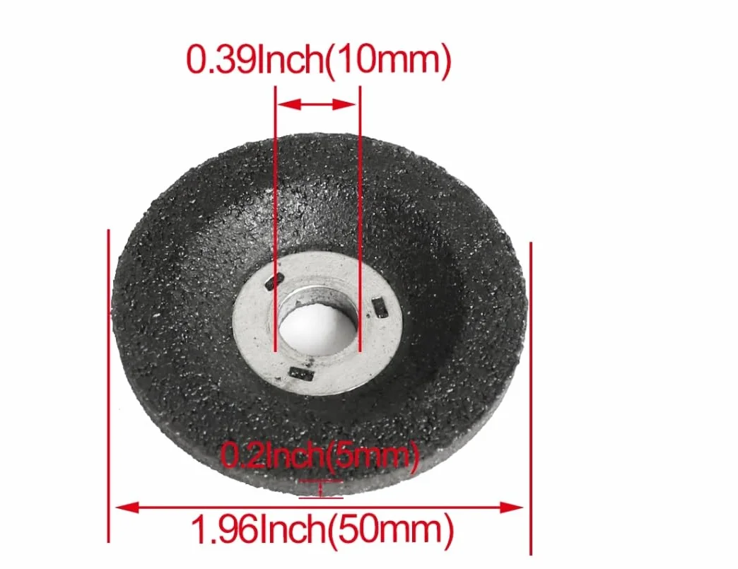 Muelas abrasivas de 2" for mini amoladora angular de gases de 2 pulgadas, 25 piezas