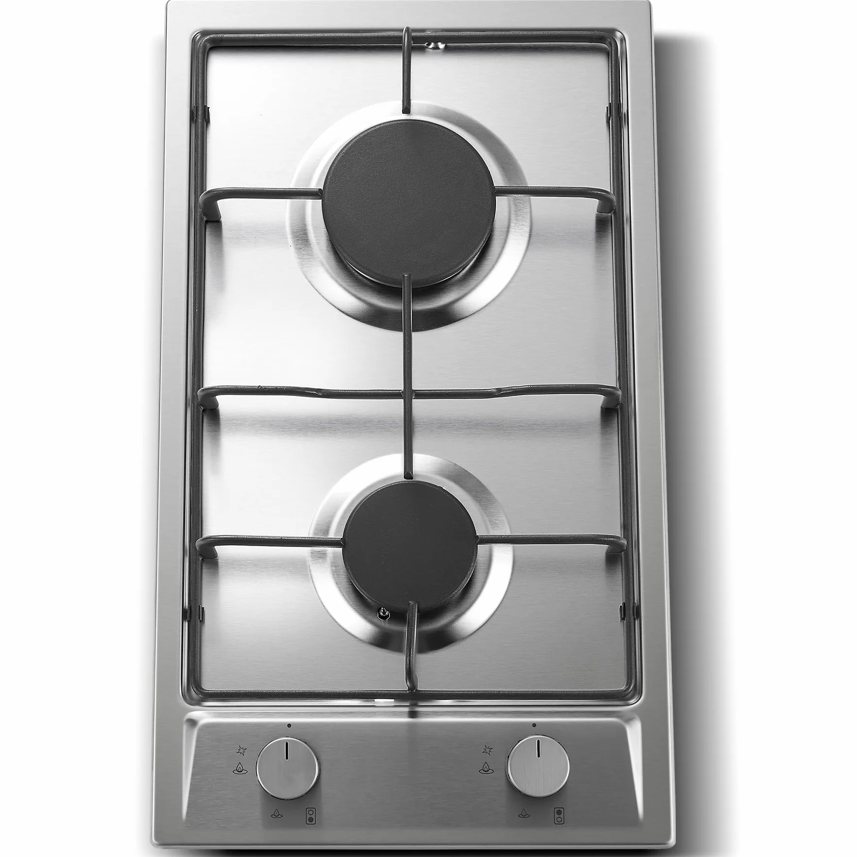 TopStrong Placa de Gas 2 Fuegos 30cm Encimera Gas Butano Acero Inoxidable 4200W