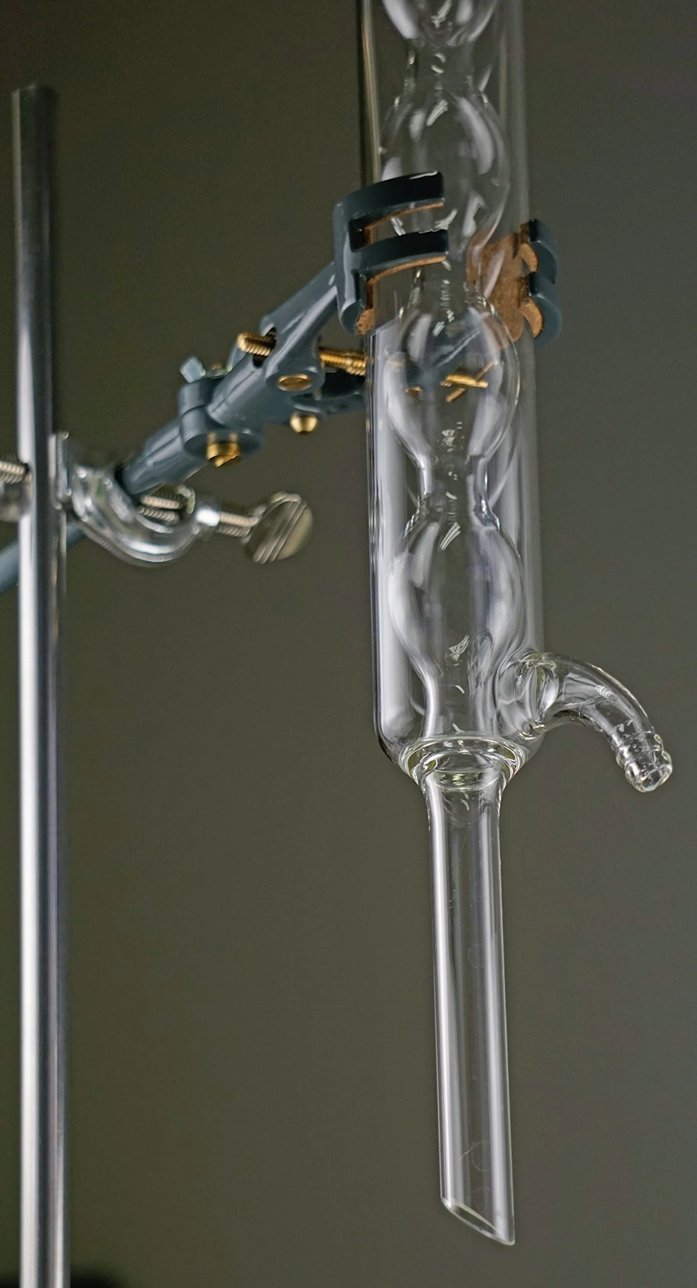 1 720 400 allihn enfriador, vidrio borosilicatado, cristal transparente