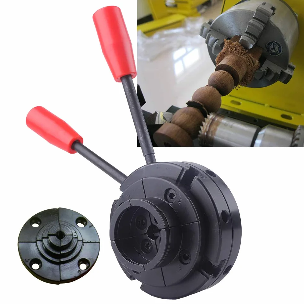 Mandril autocentrado M18/M33, rosca 40-75 mm, interior 50-85 mm, exterior de 100 mm, disco de 2,57 kg, con mordazas intercambiables, llave hexagonal