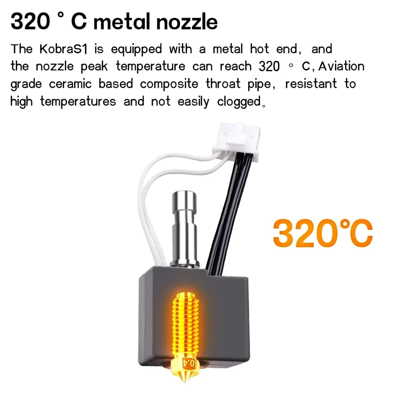 Kit de boquillas de acero endurecido, 40 piezas compatibles con piezas de repuesto de impresora 3D 3 Combo S1, juego de boquillas de 0,2 0,4 0,6 0,8 mm para impresión 3D F
